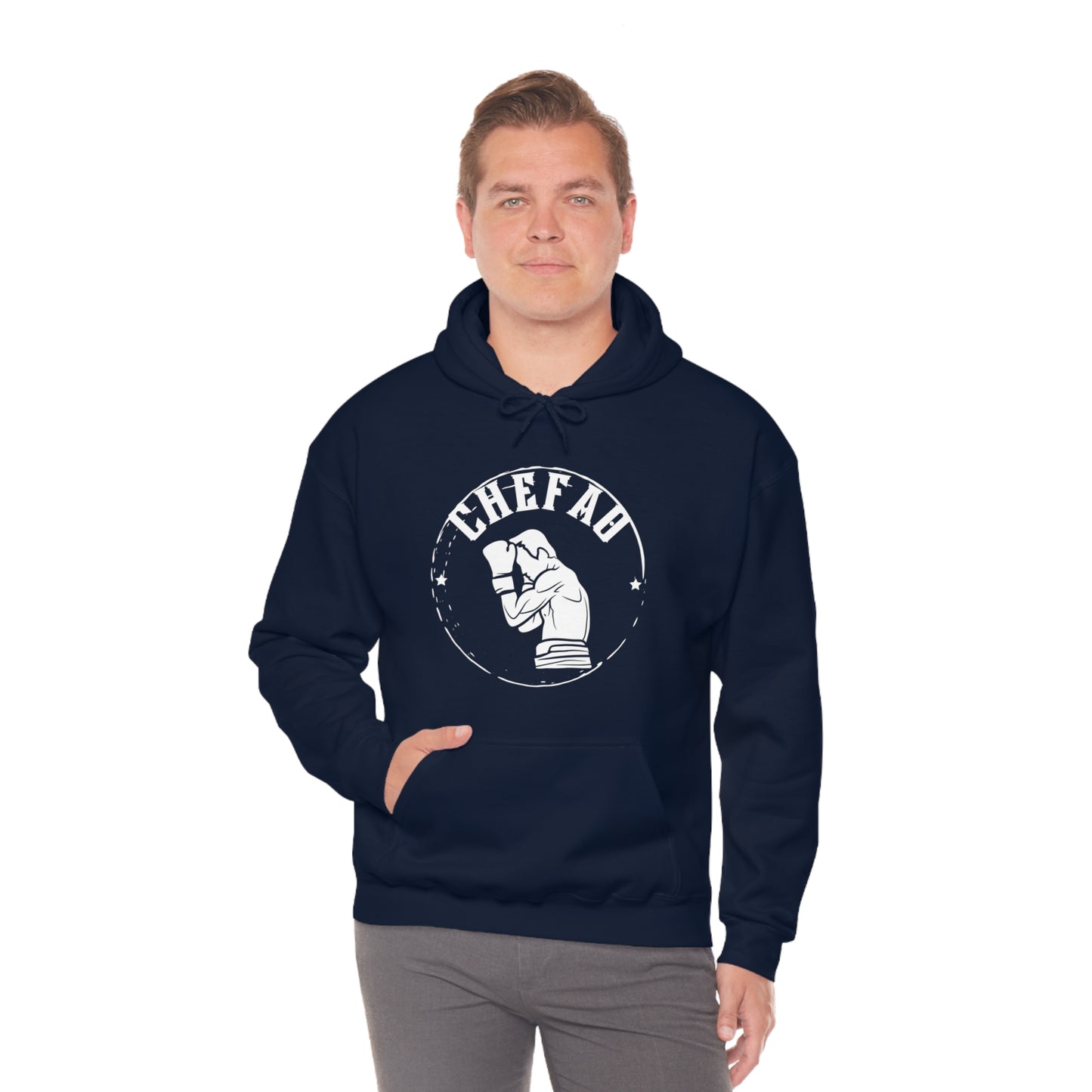 Chefao Boxer I, Unisex Heavy Blend Hooded Sweatshirt