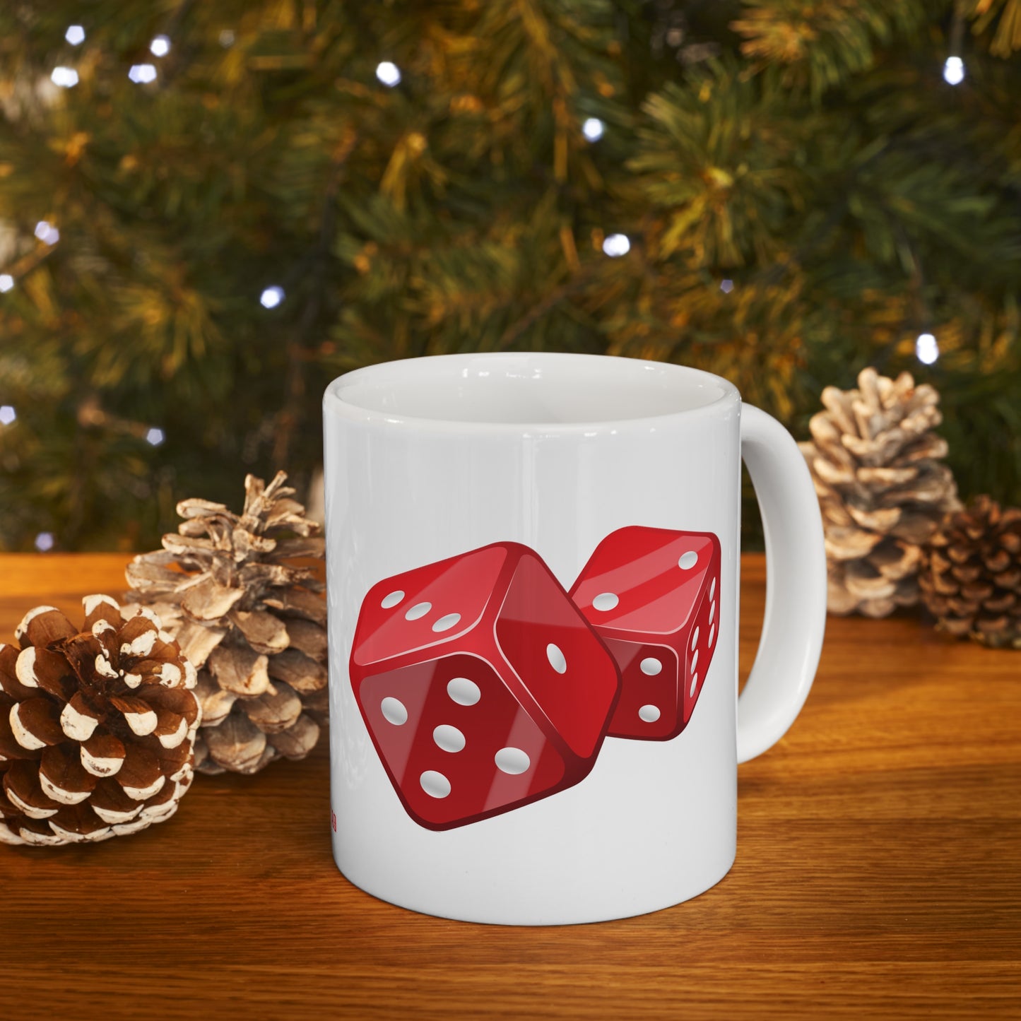 Dice II, White Coffee Mug, 11oz