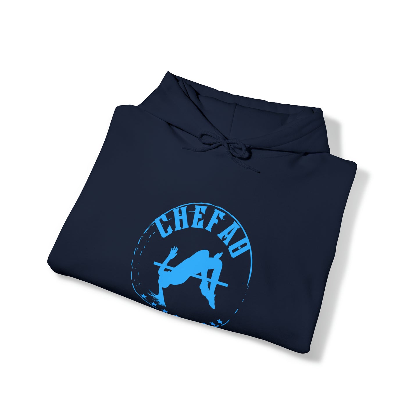 Chefao High Jump I, Unisex Heavy Blend Hooded Sweatshirt