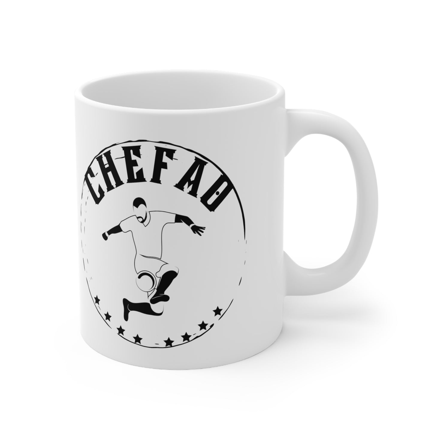 Chefao Soccer IIl, White Coffee Mug 11oz