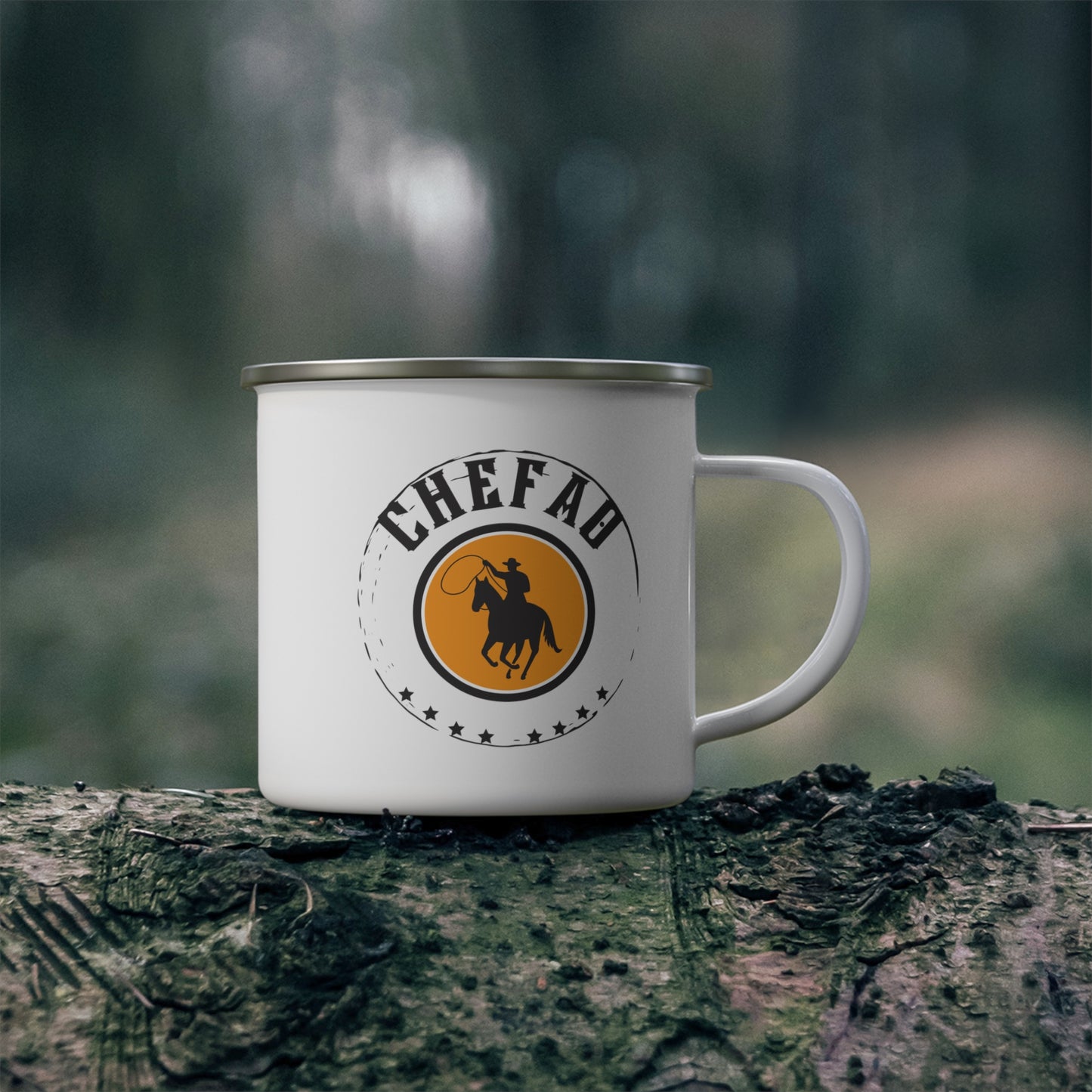 Chefao Cowboy II, Enamel Camping Mug