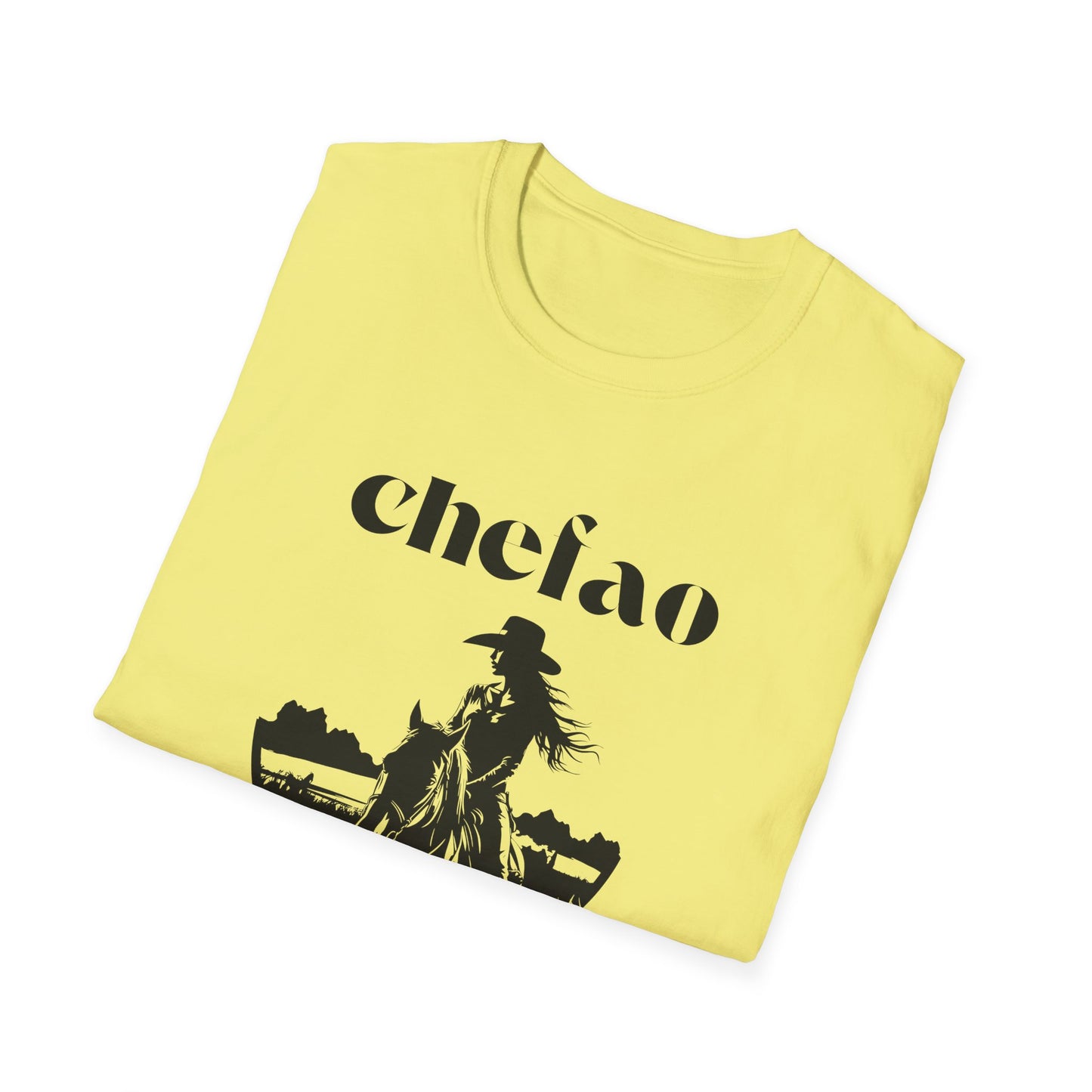 Chefao Cowgirl IV, Unisex Softstyle T-Shirt