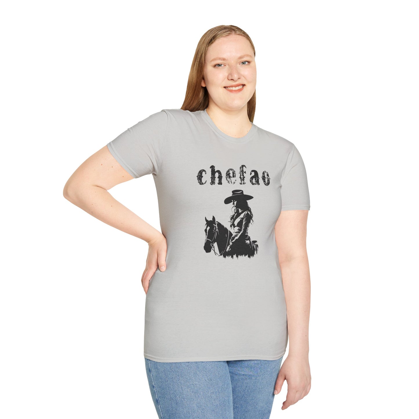 Chefao Cowgirl VIII, Unisex Softstyle T-Shirt