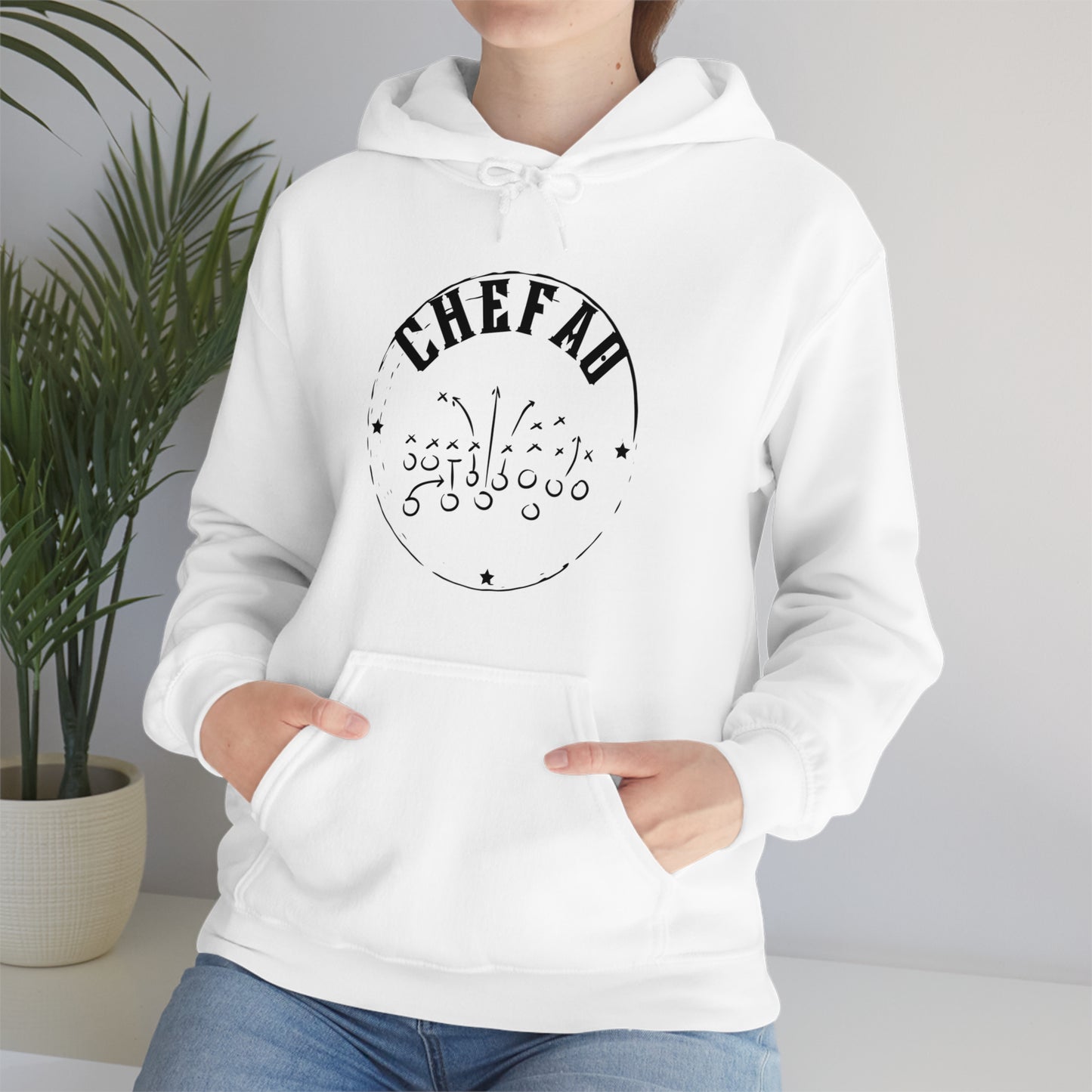 Chefao Football I, Unisex Heavy Blend Hooded Sweatshirt