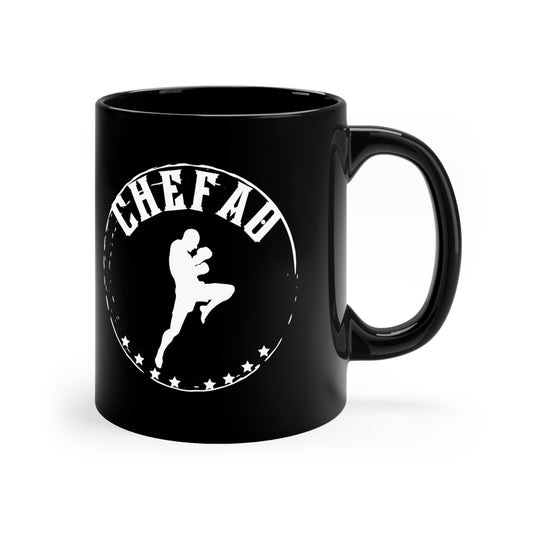 Chefao Muay Thai I, Black Coffee Mug, 11oz