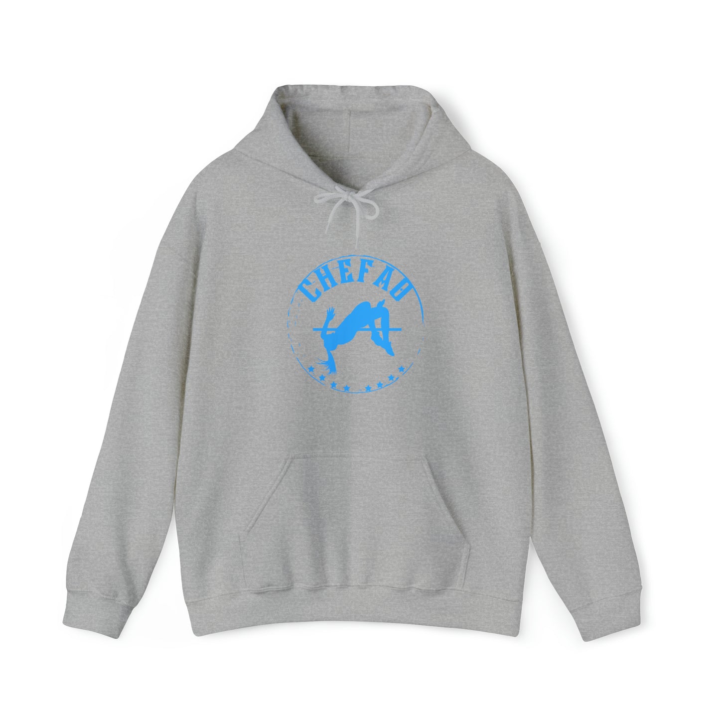 Chefao High Jump I, Unisex Heavy Blend Hooded Sweatshirt