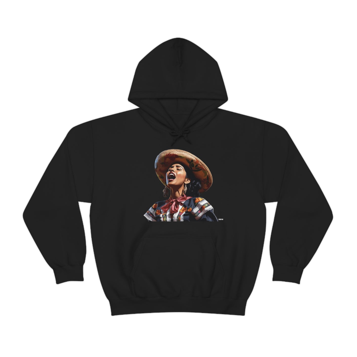 Mariachi Woman, Unisex Heavy Blend Hooded Sweatshirt