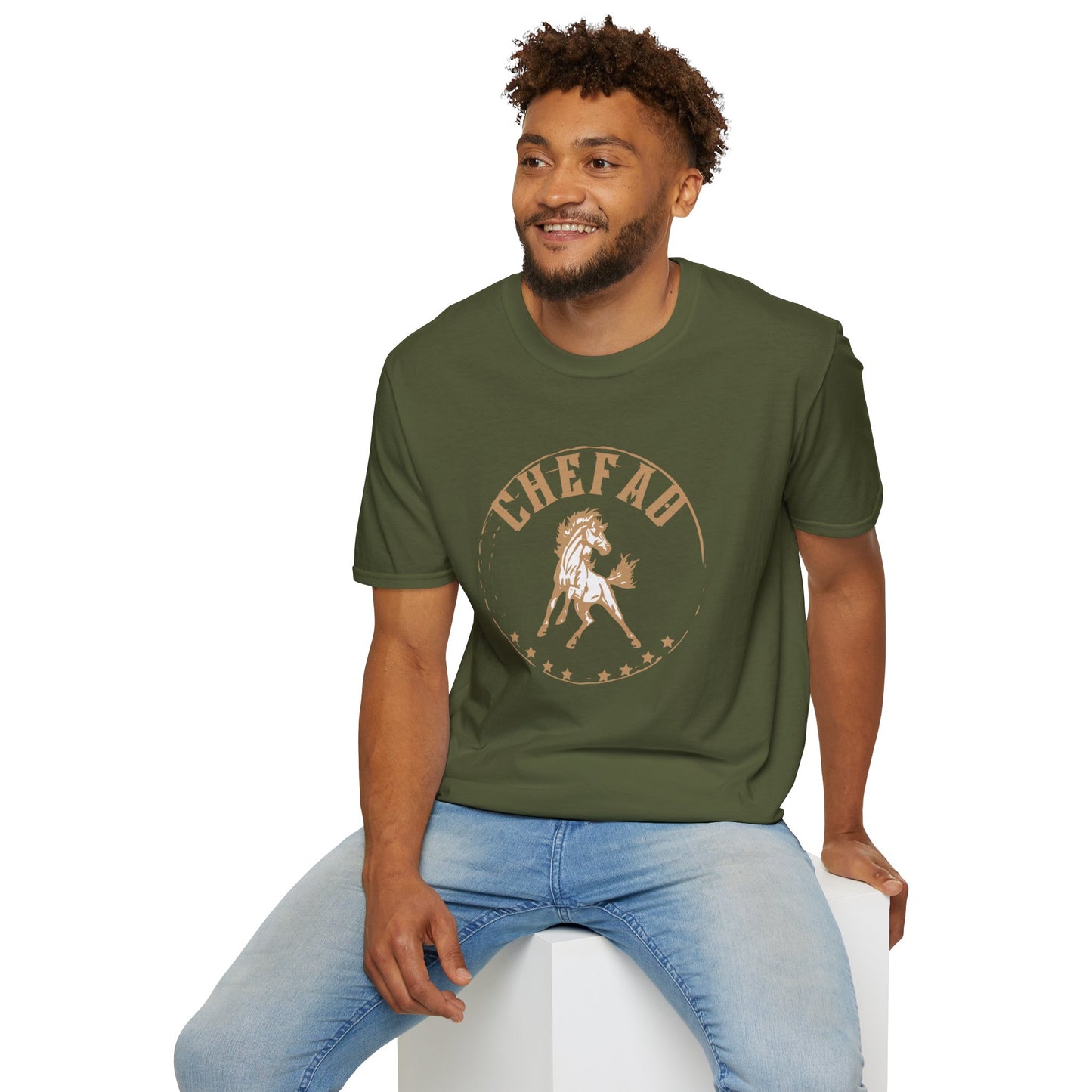 Chefao Horse II, Unisex Softstyle T-Shirt