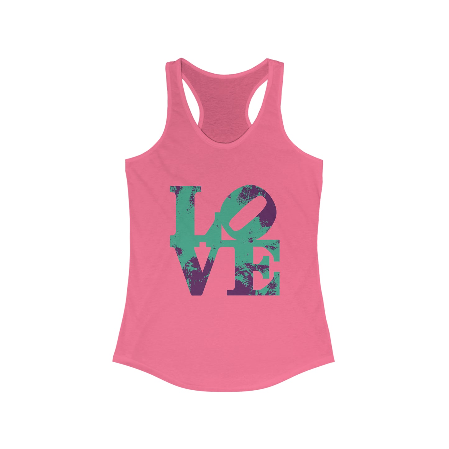 Chefao Love Blocks I, Women's Ideal Racerback Tank