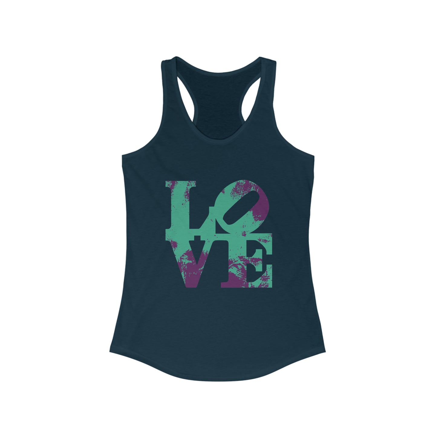 Chefao Love Blocks I, Women's Ideal Racerback Tank