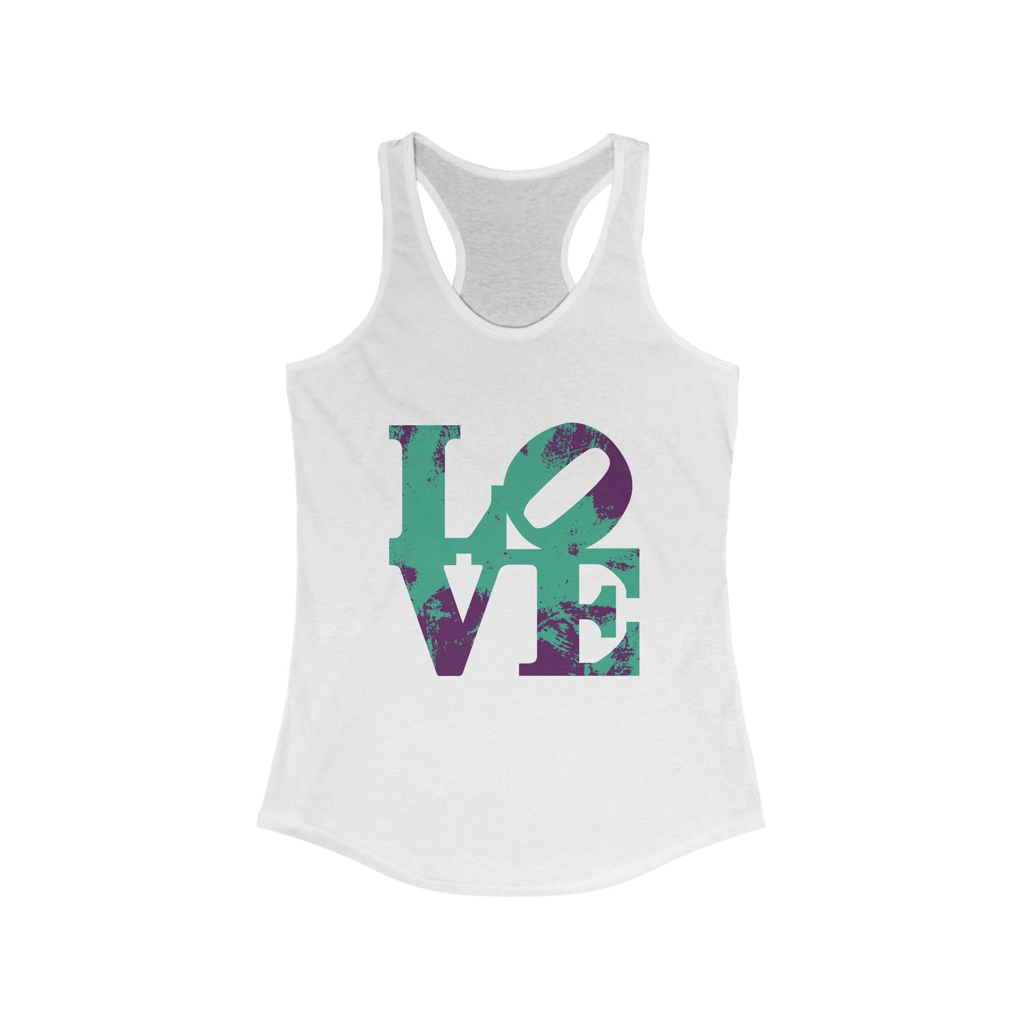 Chefao Love Blocks I, Women's Ideal Racerback Tank