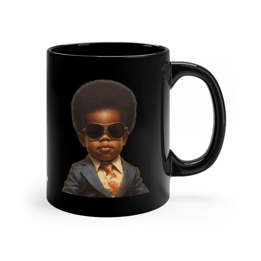 Little Boss, 11oz Black Coffee Mug