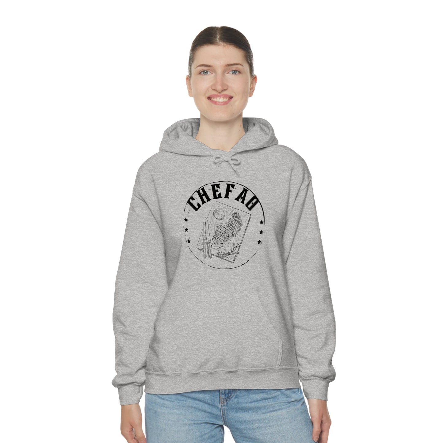 Chefao Barbque, Unisex Heavy Blend Hooded Sweatshirt