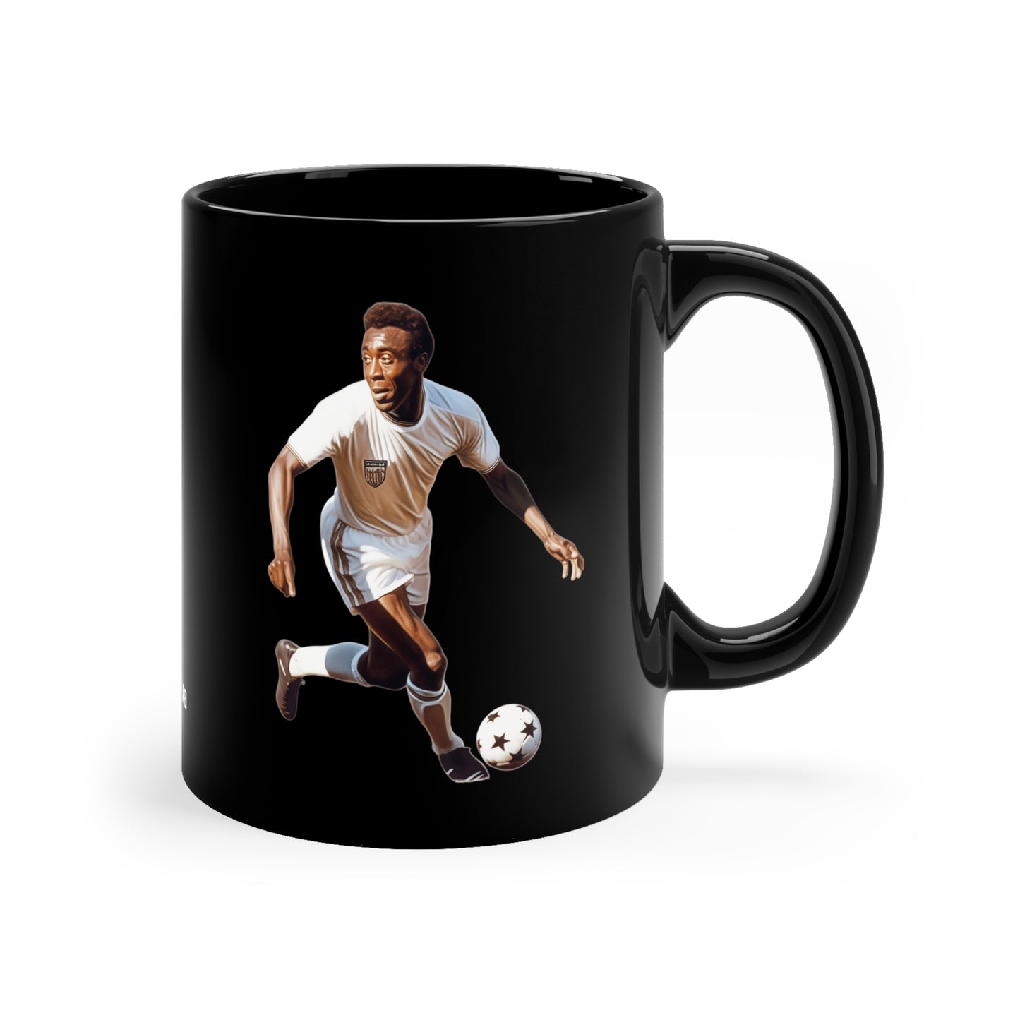 Futebol (Soccer) Player, 11oz Black Coffee Mug