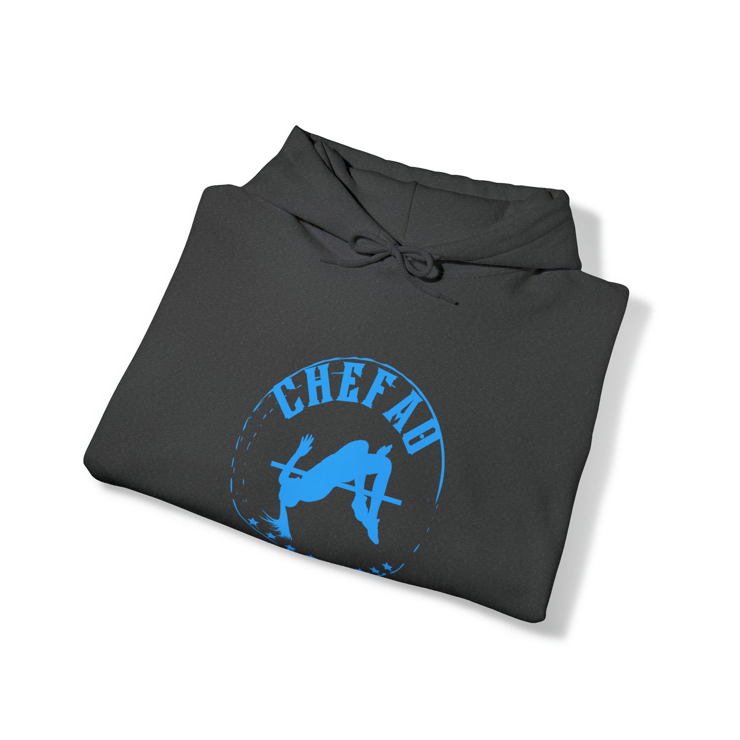 Chefao High Jump I, Unisex Heavy Blend Hooded Sweatshirt