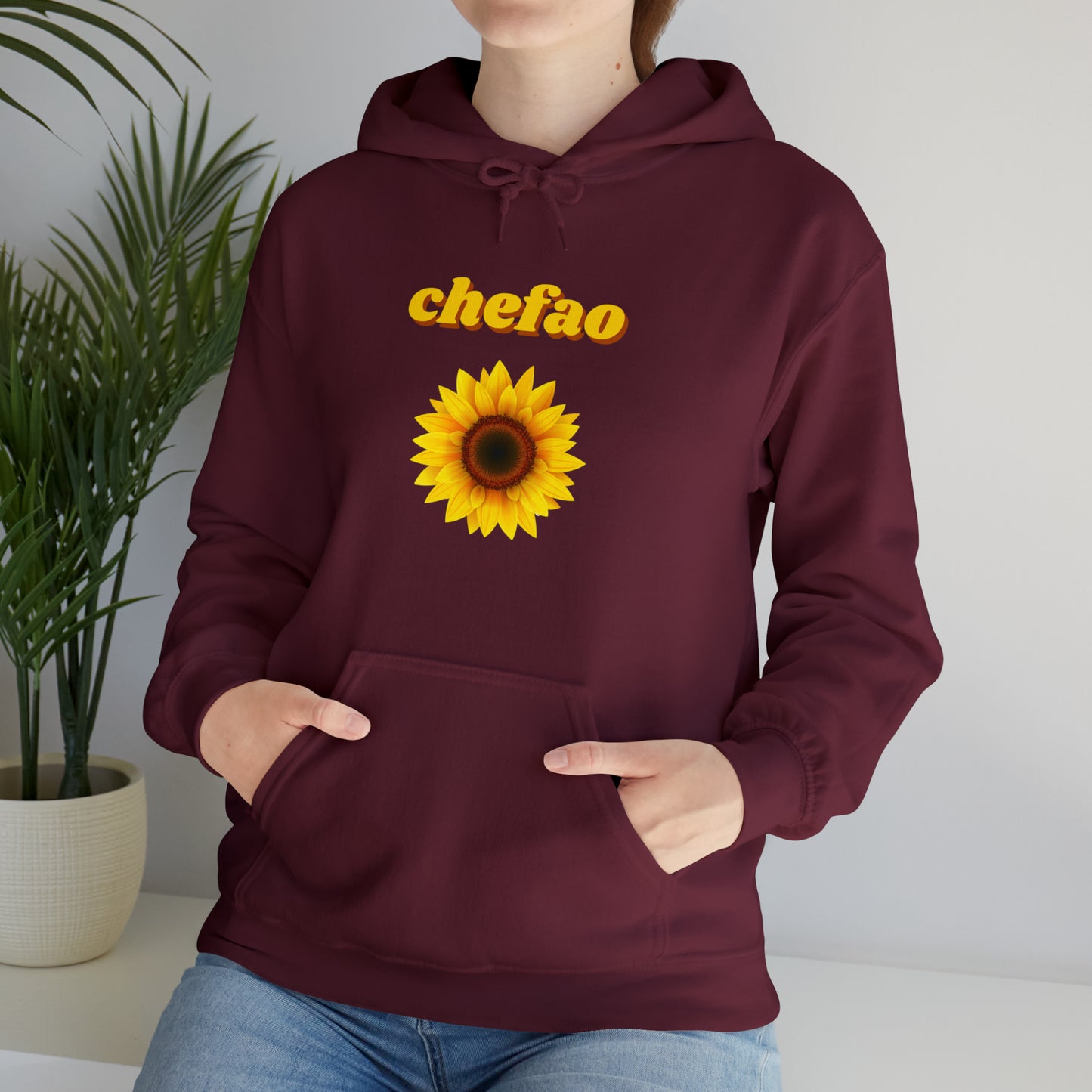 Chefao Sunflower I, Unisex Heavy Blend Hooded Sweatshirt