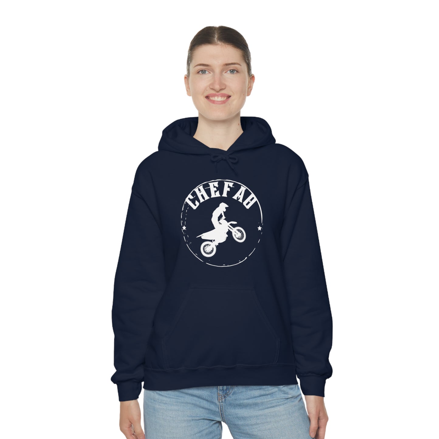 Chefao Motorcross I, Unisex Heavy Blend Hooded Sweatshirt