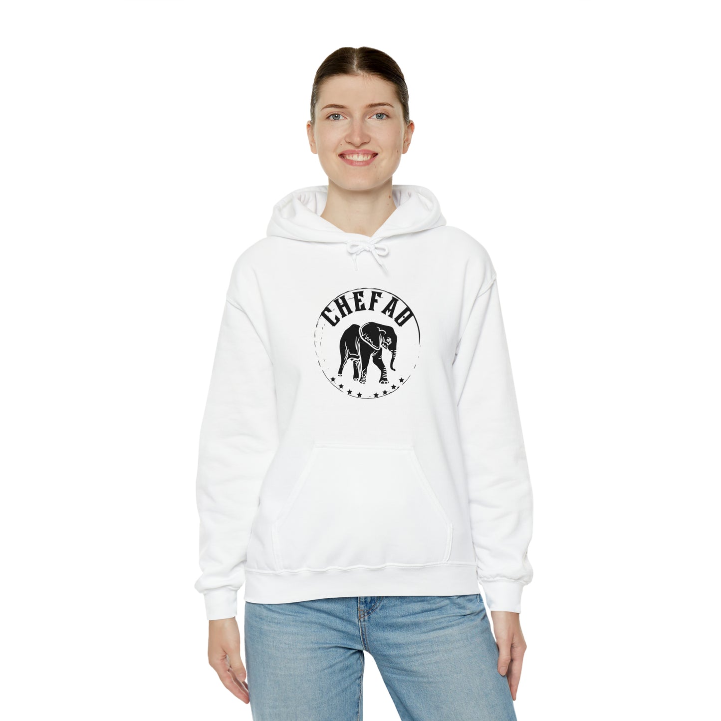 Chefao Elephant II, Unisex Heavy Blend Hooded Sweatshirt