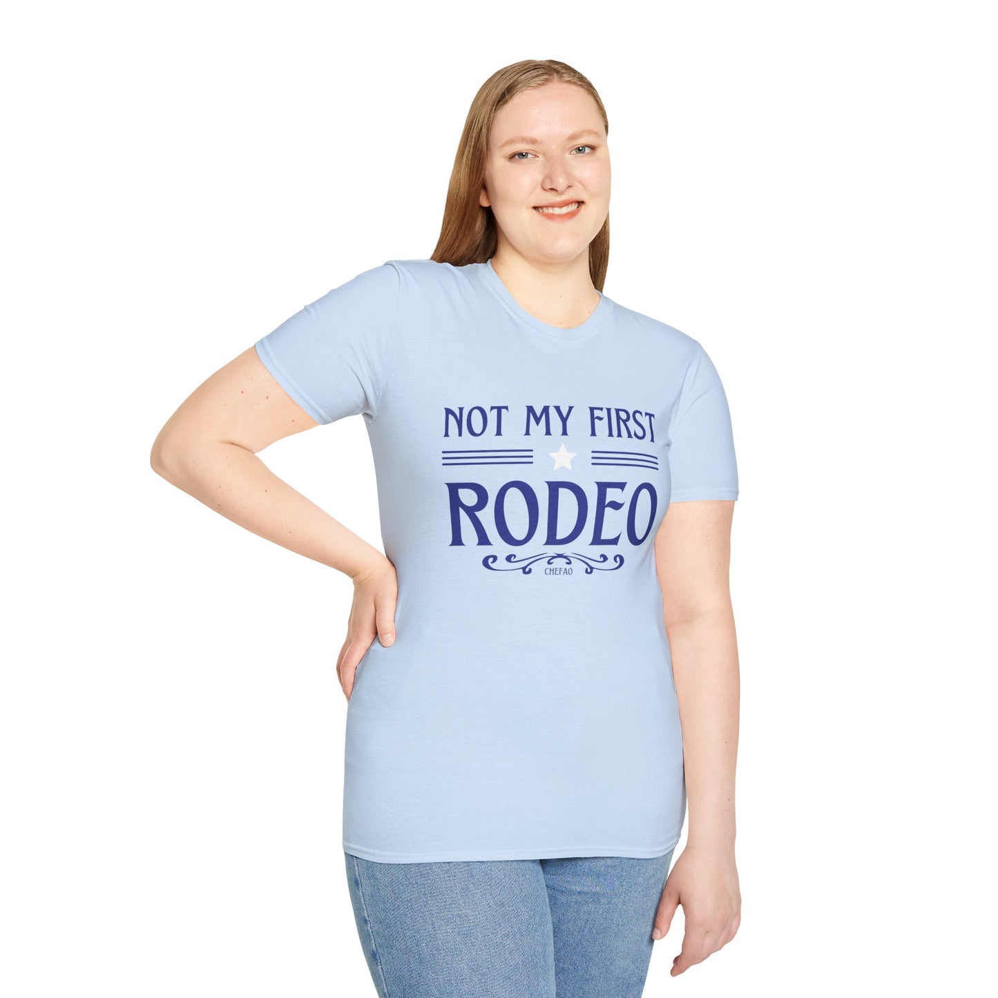 Not My First Rodeo, Unisex Softstyle T-Shirt