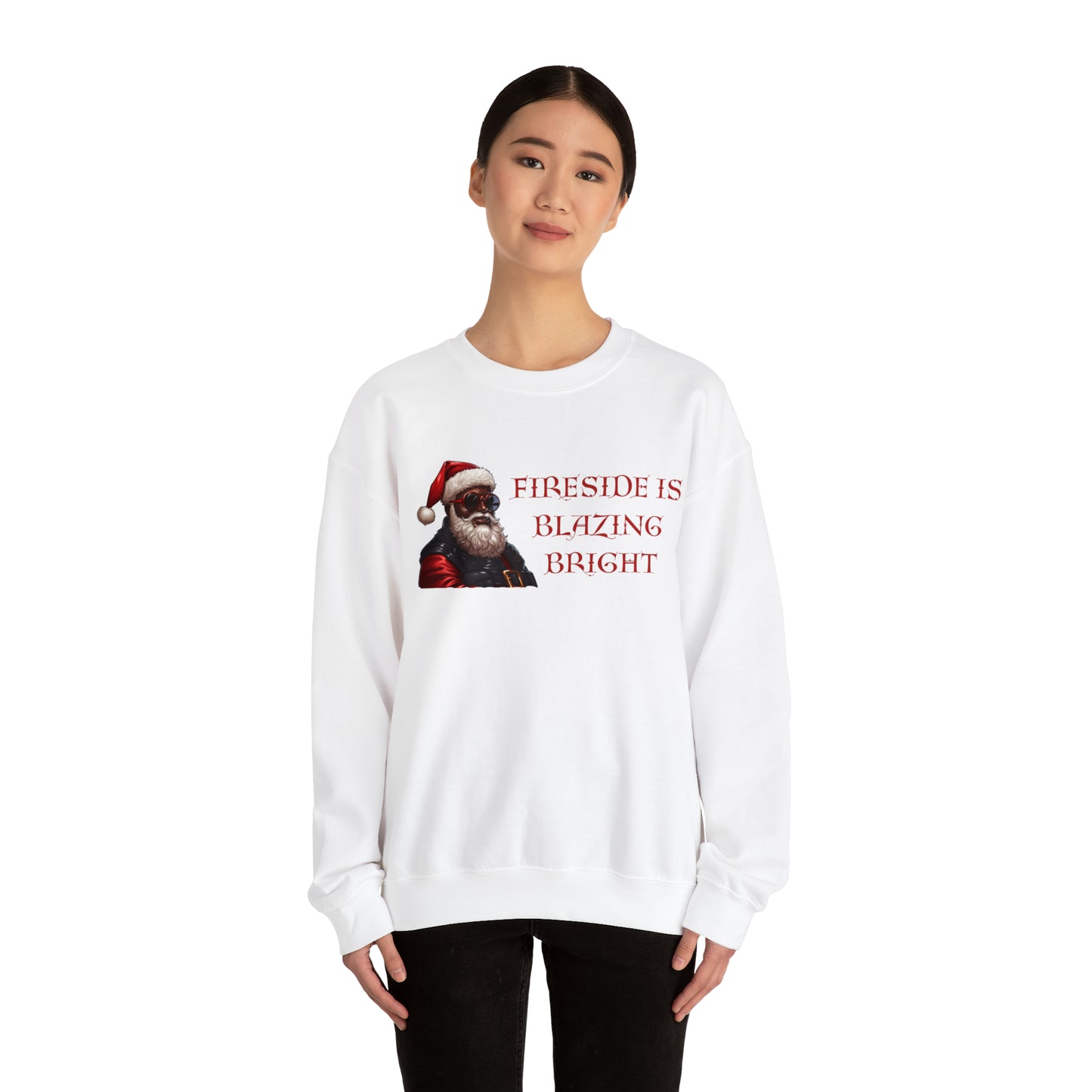 Fireside is Blazing Bright, Unisex Heavy Blend Crewneck Sweatshirt