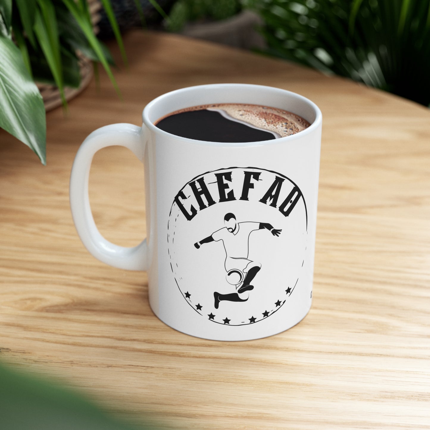 Chefao Soccer IIl, White Coffee Mug 11oz