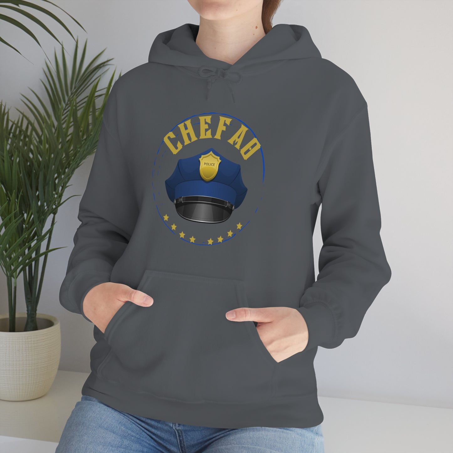 Chefao Police III, Unisex Heavy Blend Hooded Sweatshirt