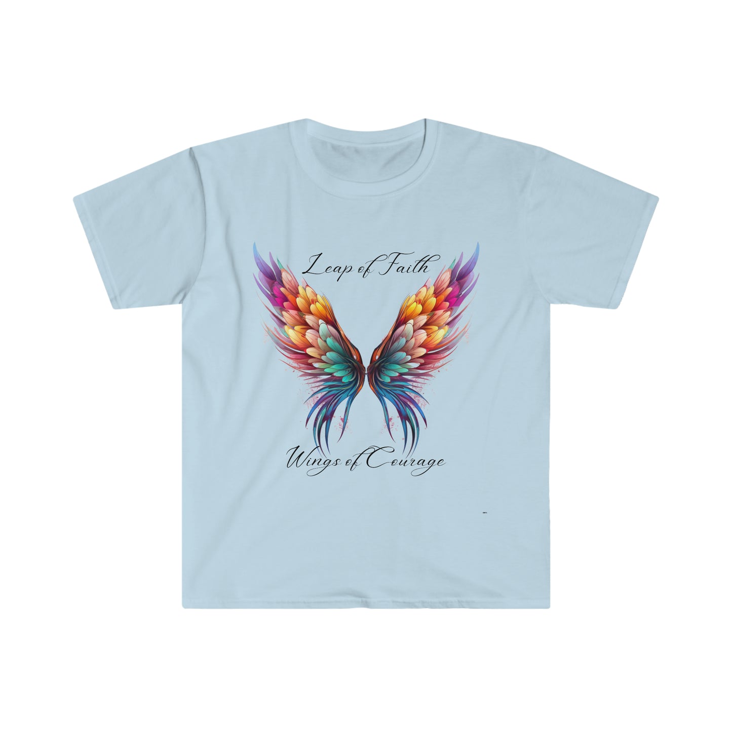 Leap of Faith, Wings of Courage, Unisex Softstyle T-Shirt