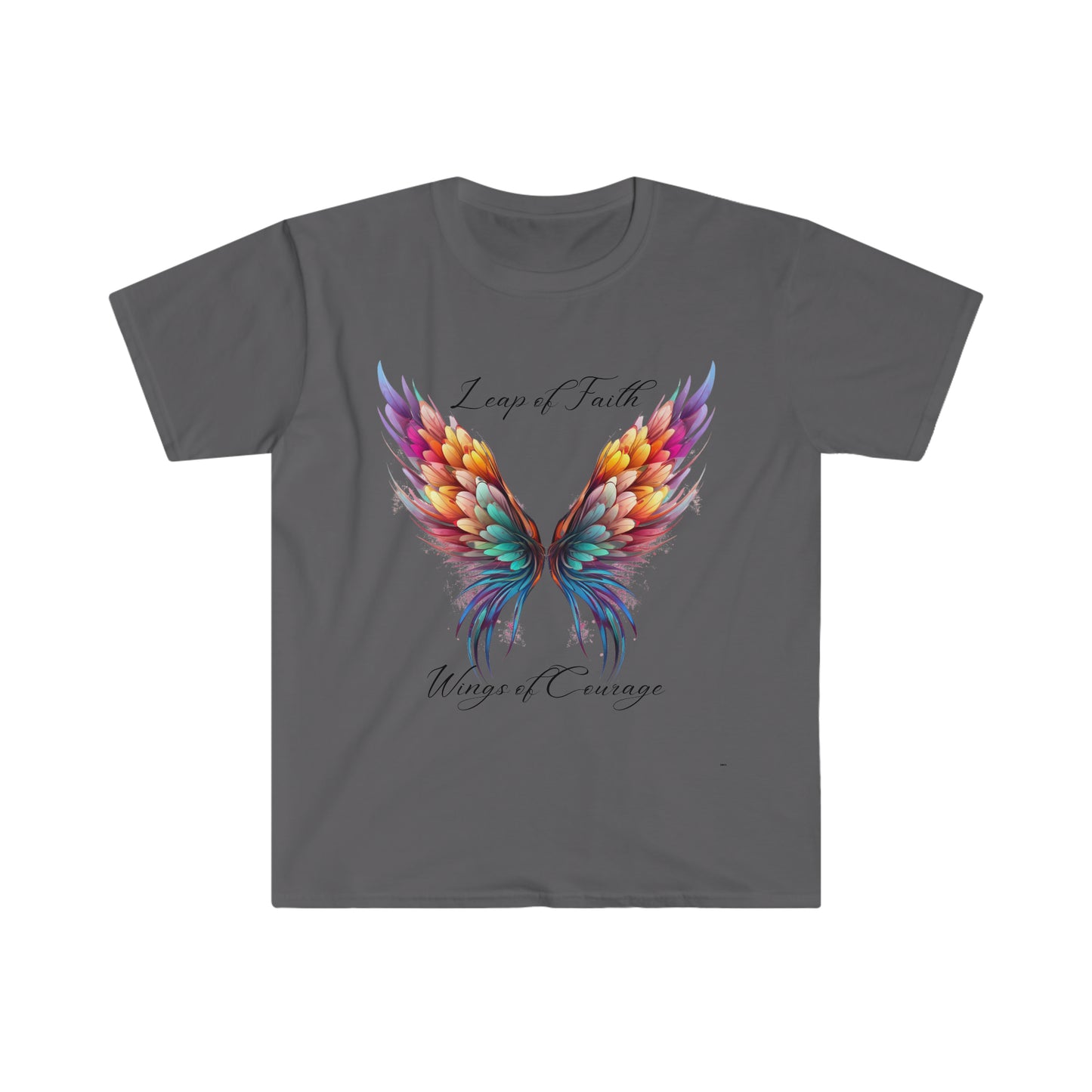Leap of Faith, Wings of Courage, Unisex Softstyle T-Shirt
