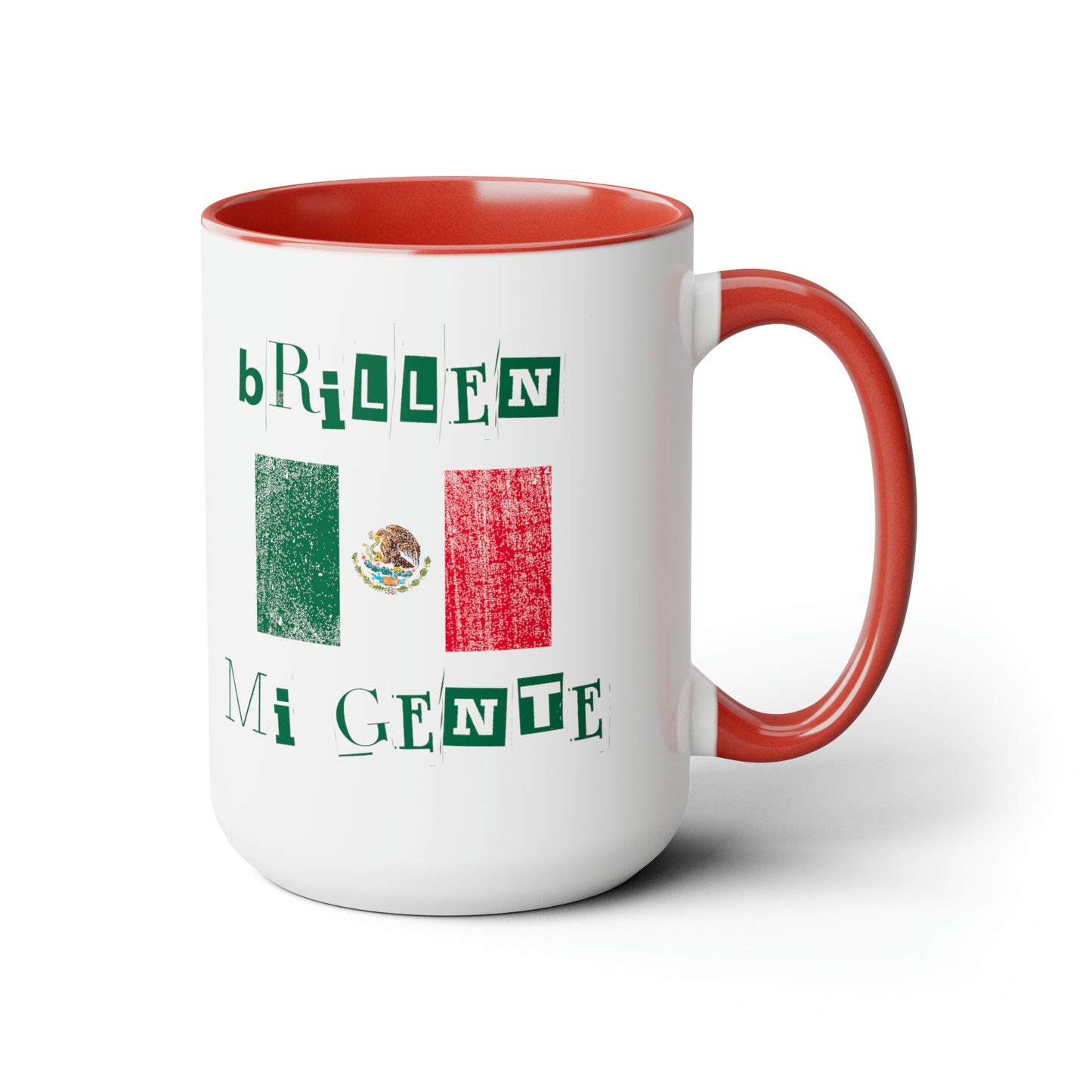 Brillen Mi Gente Mexico I, Two-Tone Coffee Mugs, 15oz