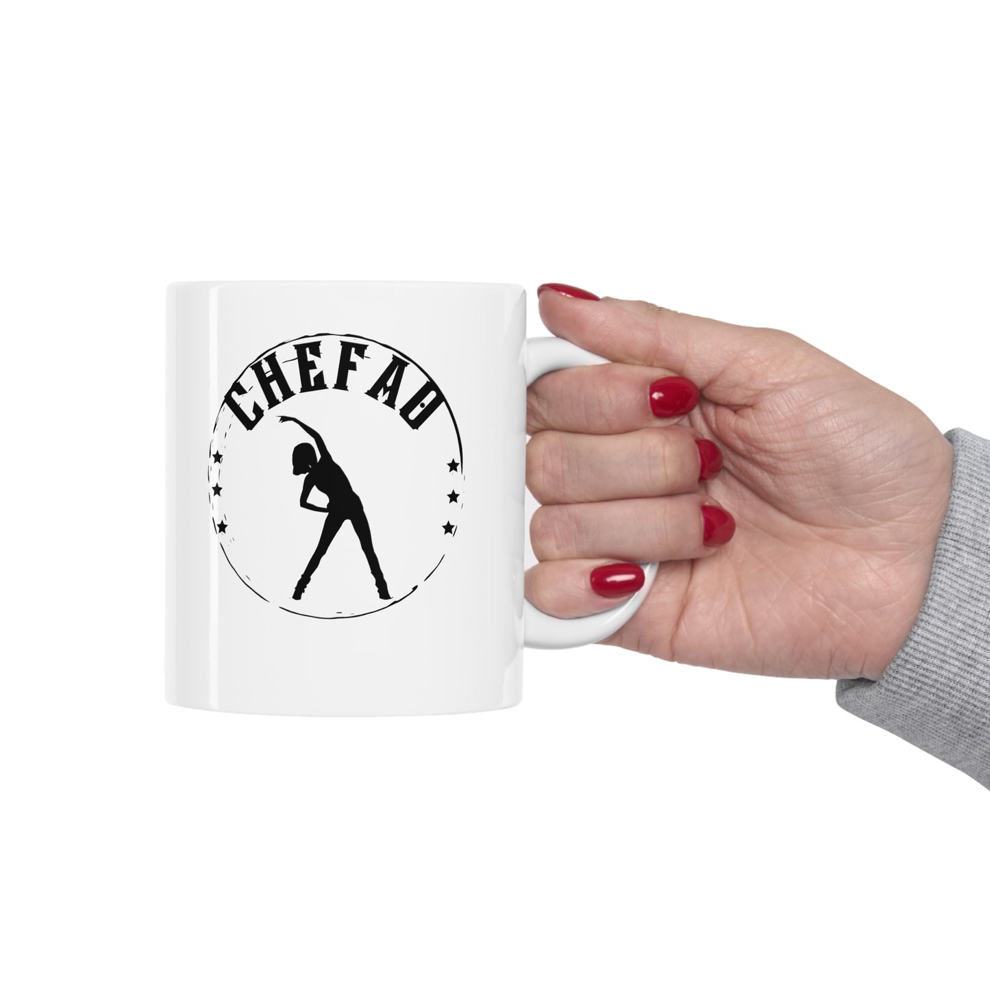 Chefao Aerobics I, White Coffee Mug, 11oz