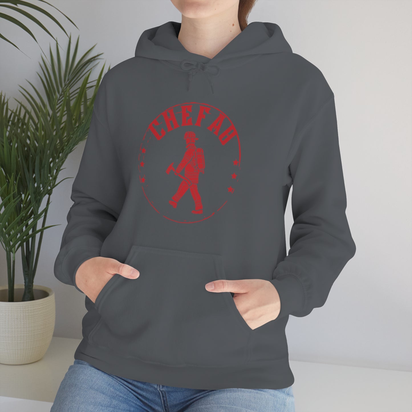 Chefao Fire I, Unisex Heavy Blend Hooded Sweatshirt