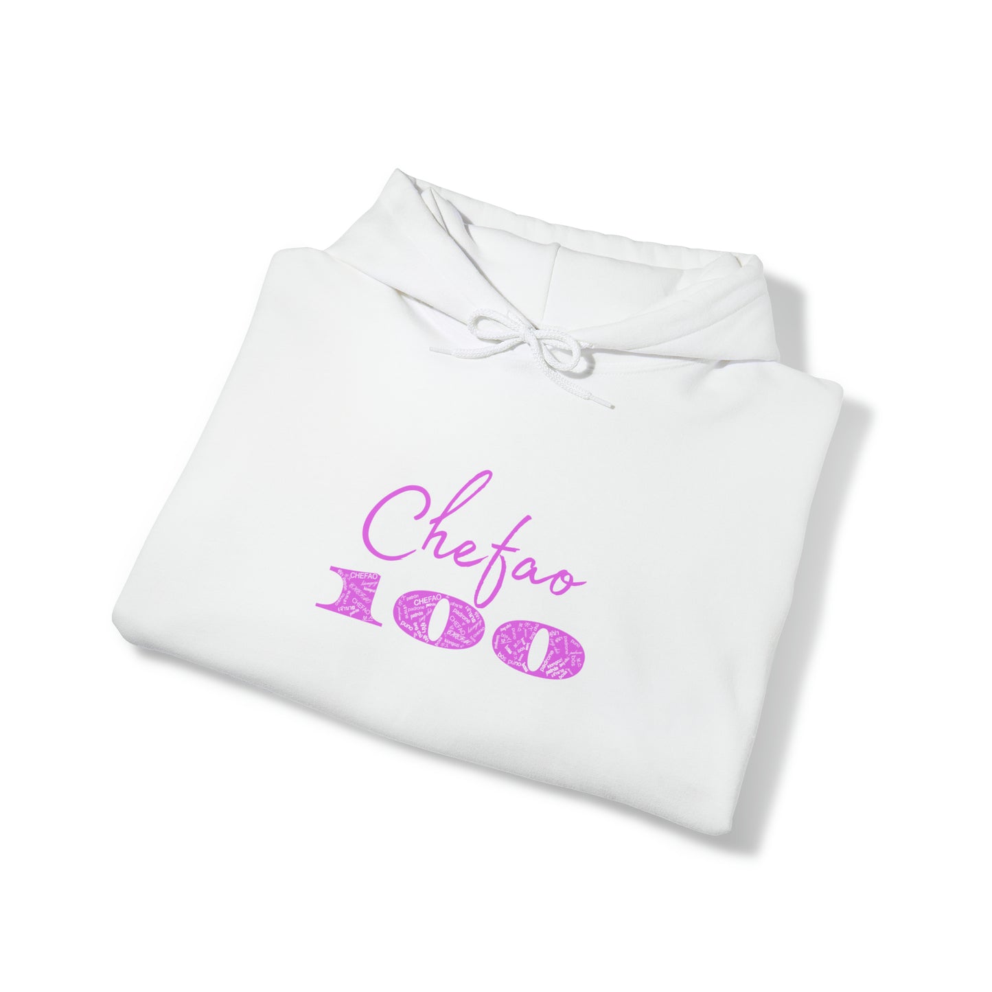 Chefao 100 I Pink, Unisex Heavy Blend™ Hooded Sweatshirt