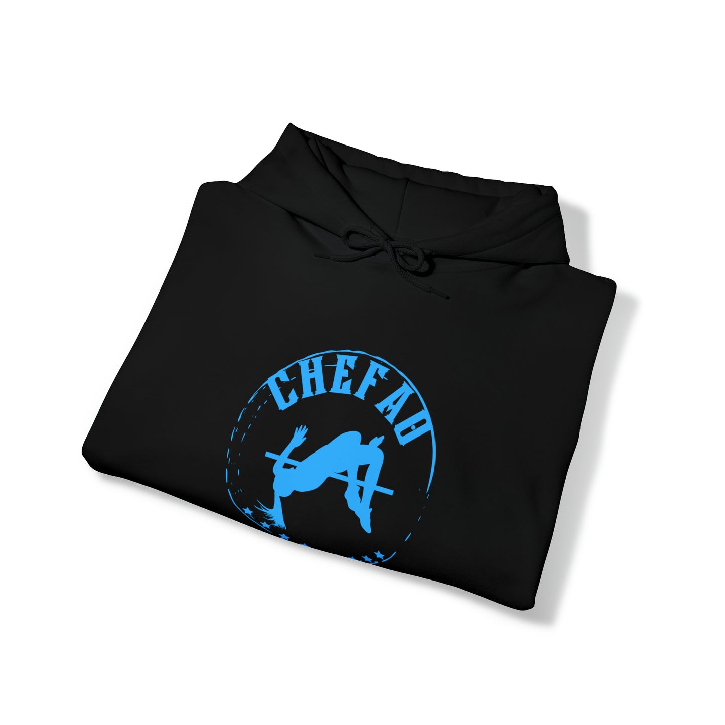 Chefao High Jump I, Unisex Heavy Blend Hooded Sweatshirt