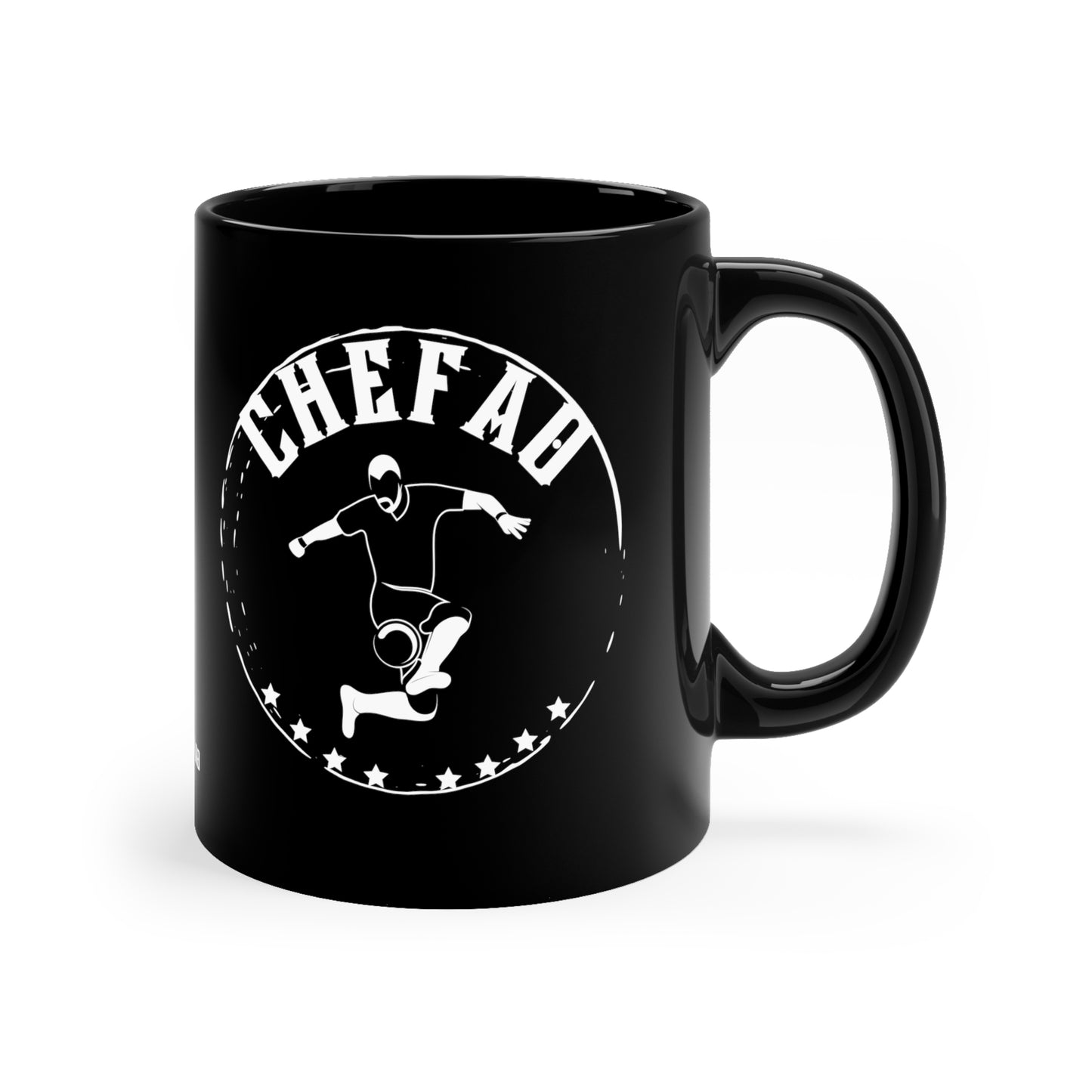 Chefao Soccer III, Black Coffee Mug, 11oz