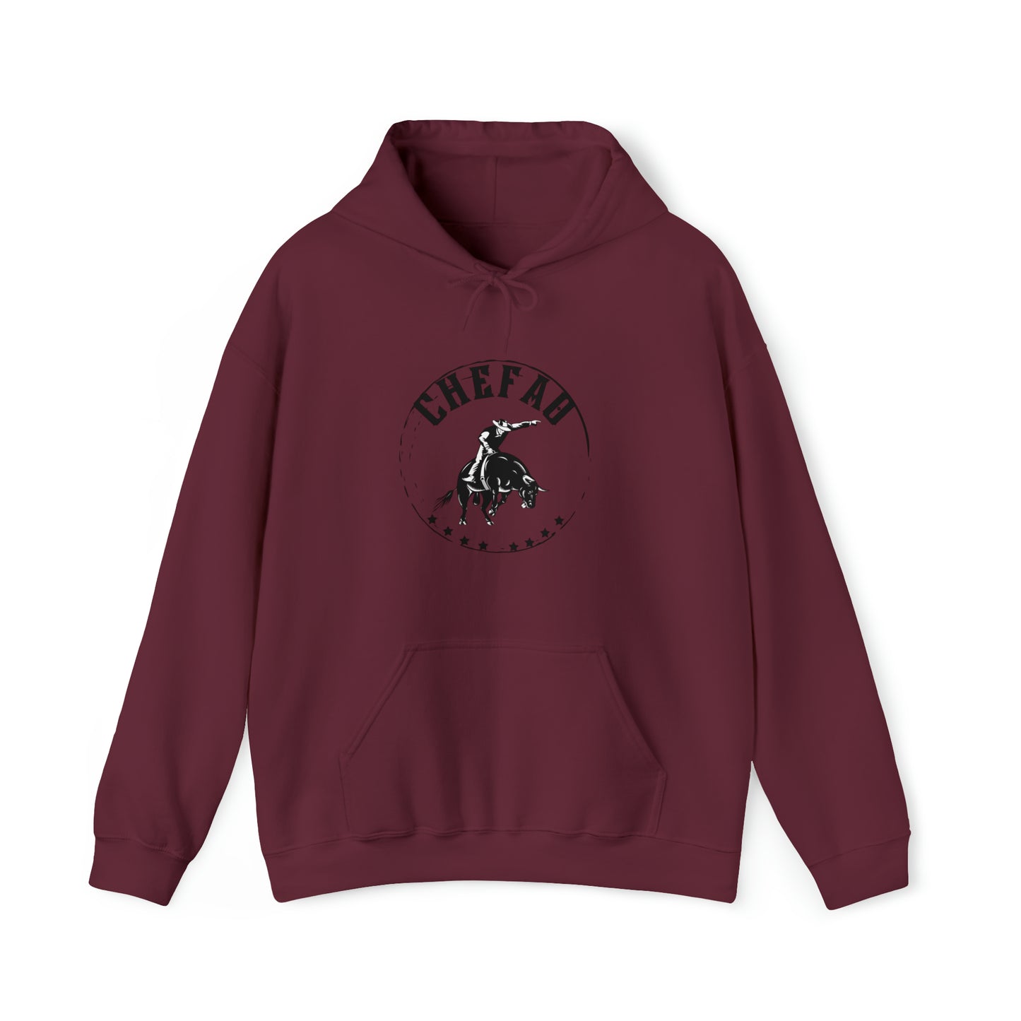 Chefao Bull Riding II, Unisex Heavy Blend Hooded Sweatshirt