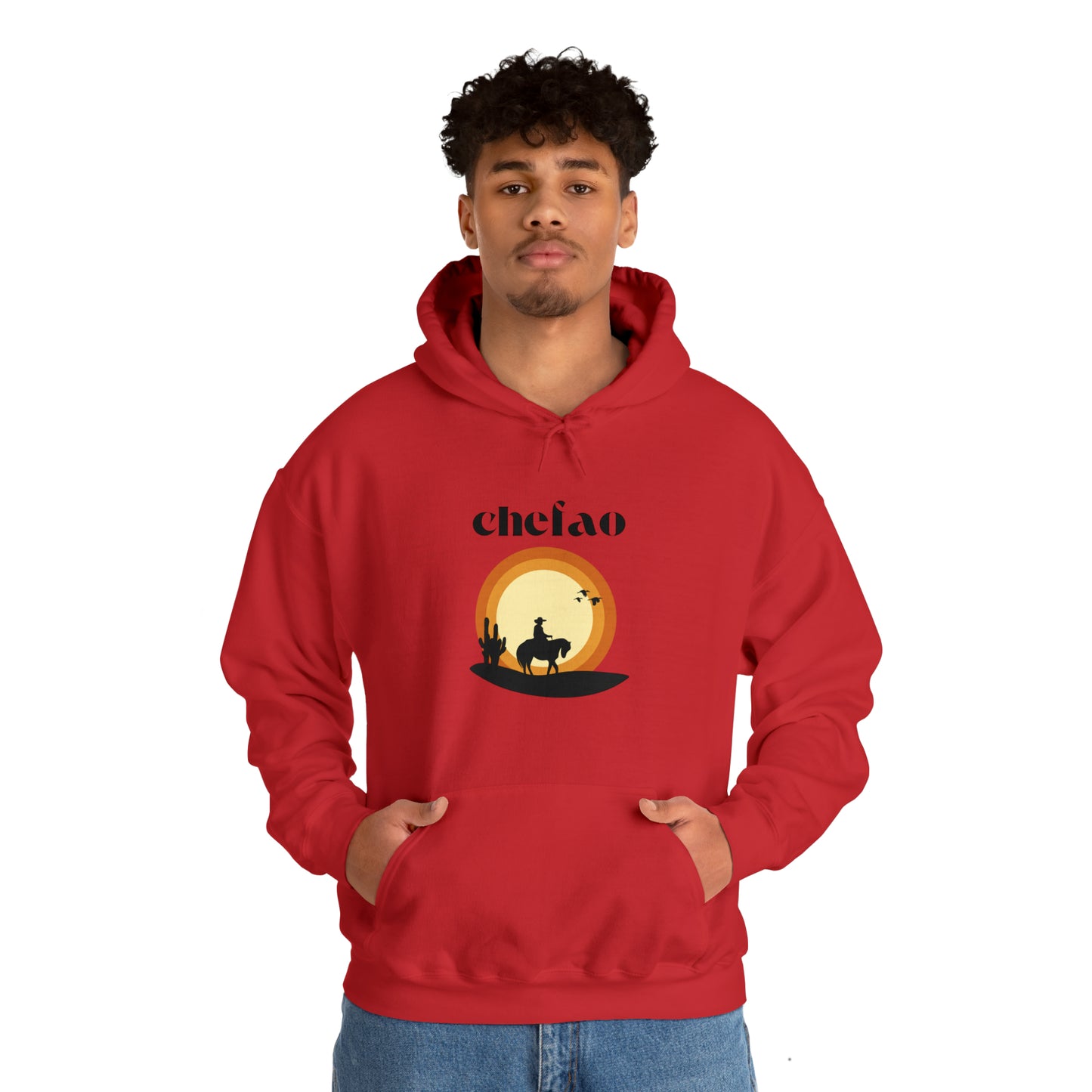 Chefao Cowboy VI, Unisex Heavy Blend Hooded Sweatshirt