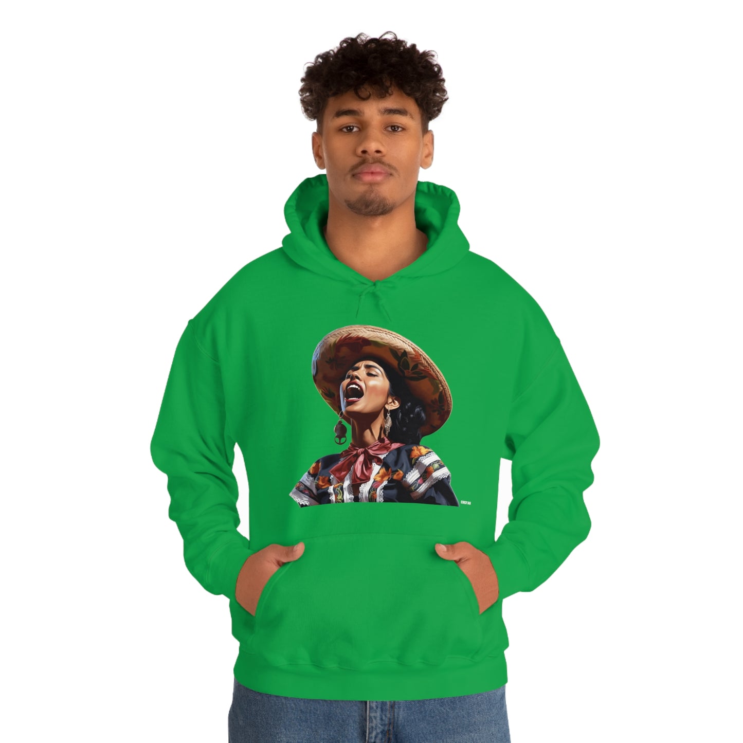 Mariachi Woman, Unisex Heavy Blend Hooded Sweatshirt