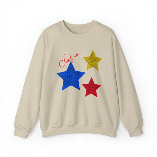 Chefao Stars I, Unisex Heavy Blend Crewneck Sweatshirt