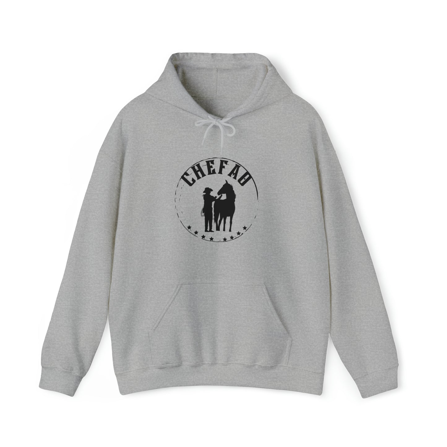 Chefao Cowgirl I, Unisex Heavy Blend Hooded Sweatshirt