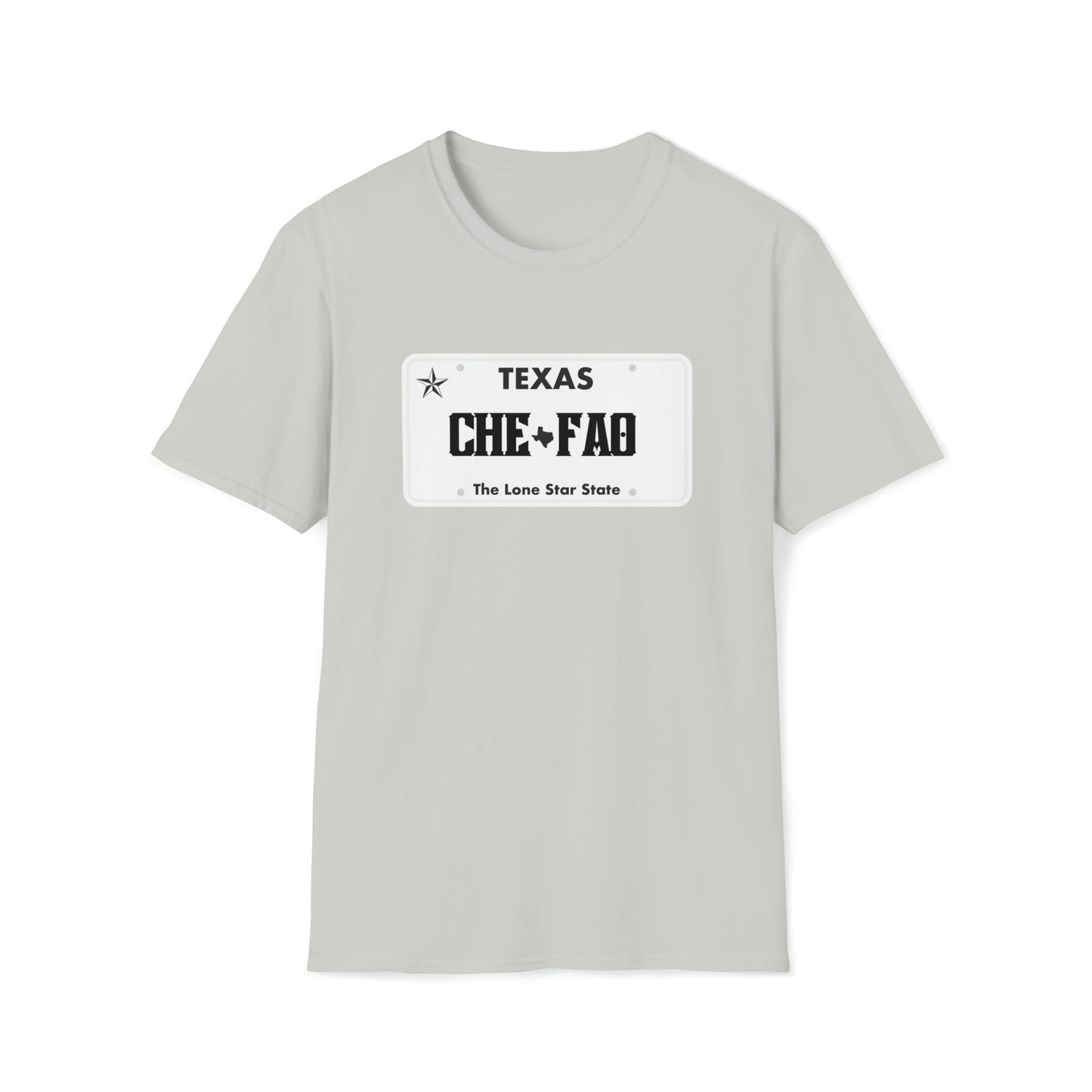 Chefao Texas License Plate I, Unisex Softstyle T-Shirt