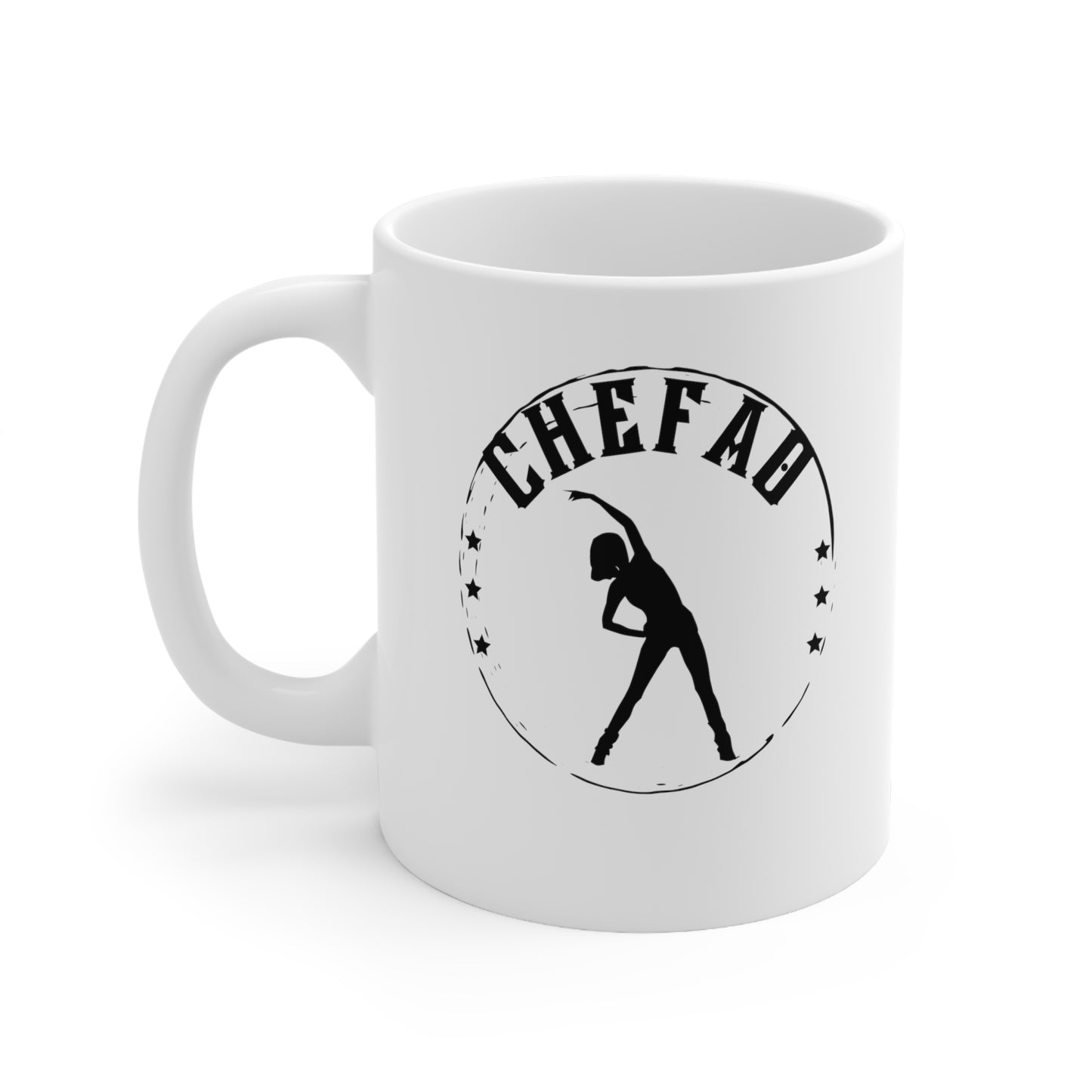 Chefao Aerobics I, White Coffee Mug, 11oz