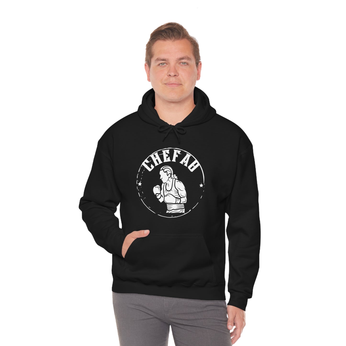 Chefao Boxer II, Unisex Heavy Blend Hooded Sweatshirt