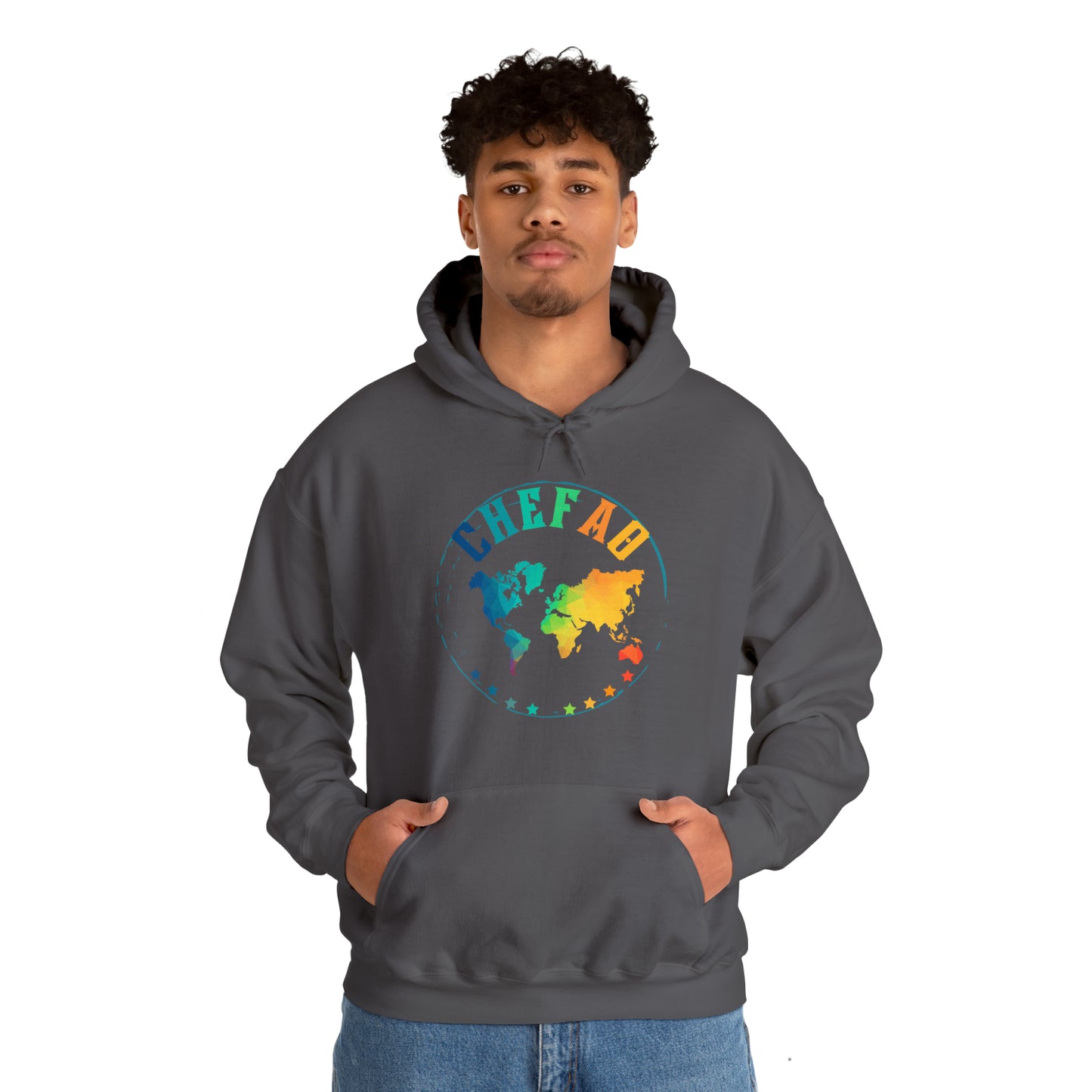 Chefao World I, Unisex Heavy Blend Hooded Sweatshirt