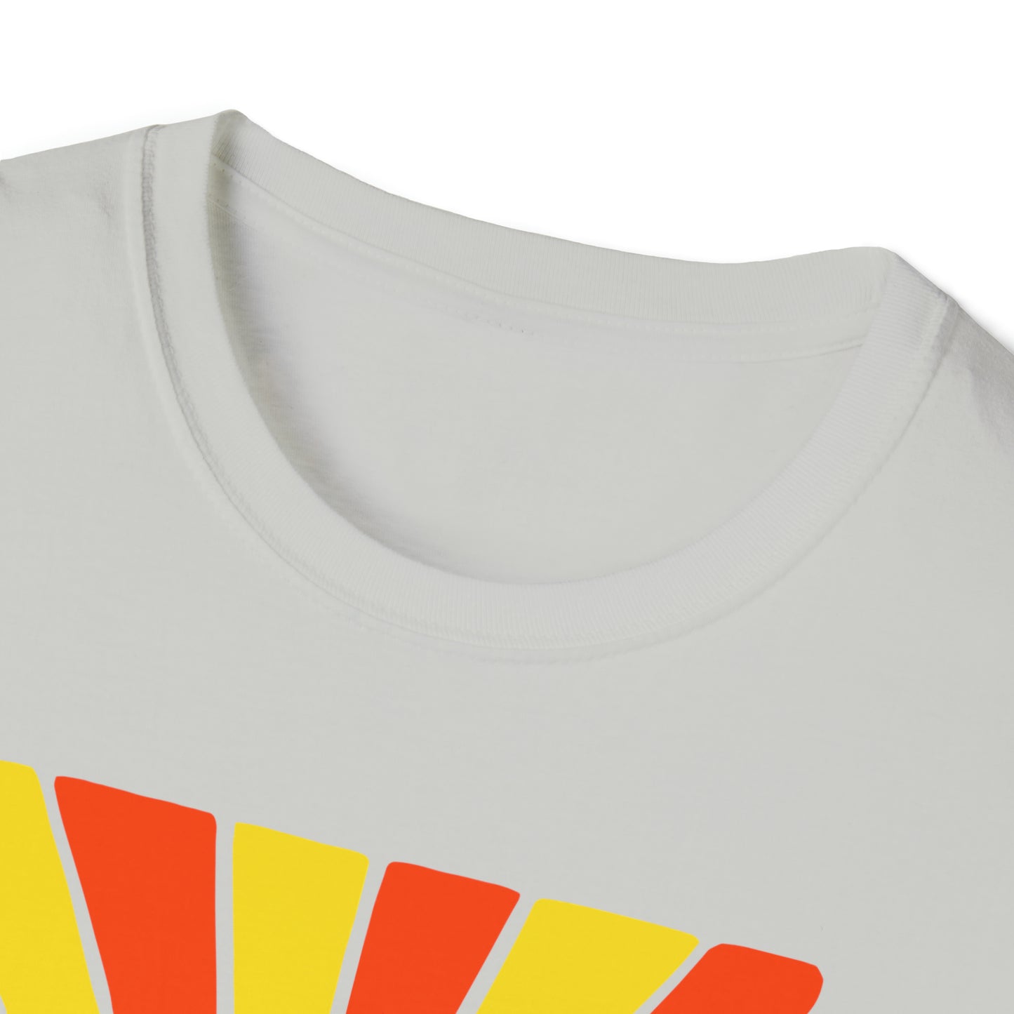 Easy Like Sunday Morning Red & Yellow, Unisex Softstyle T-Shirt