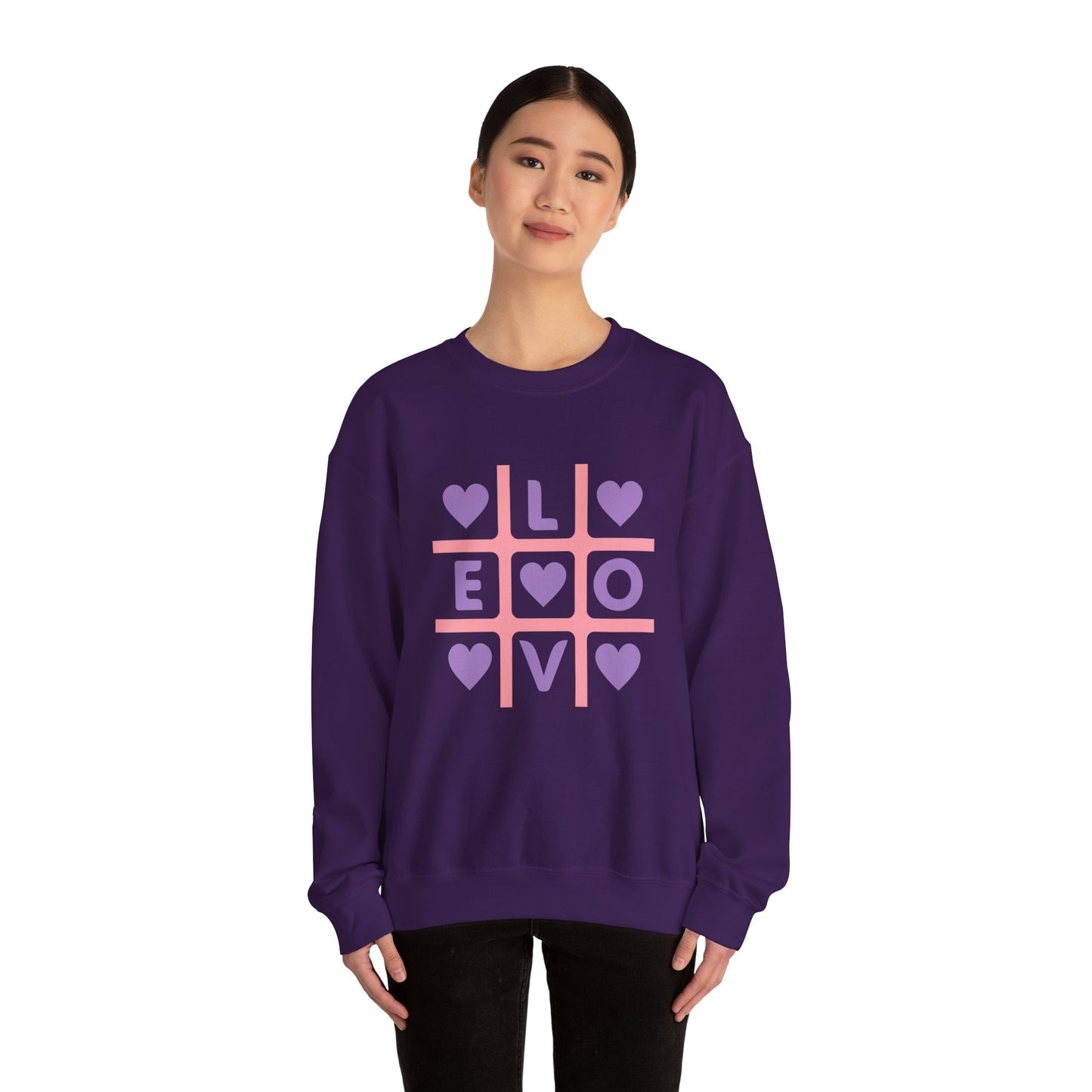 Chefao Love Tic Tac Toe I, Unisex Heavy Blend™ Crewneck Sweatshirt