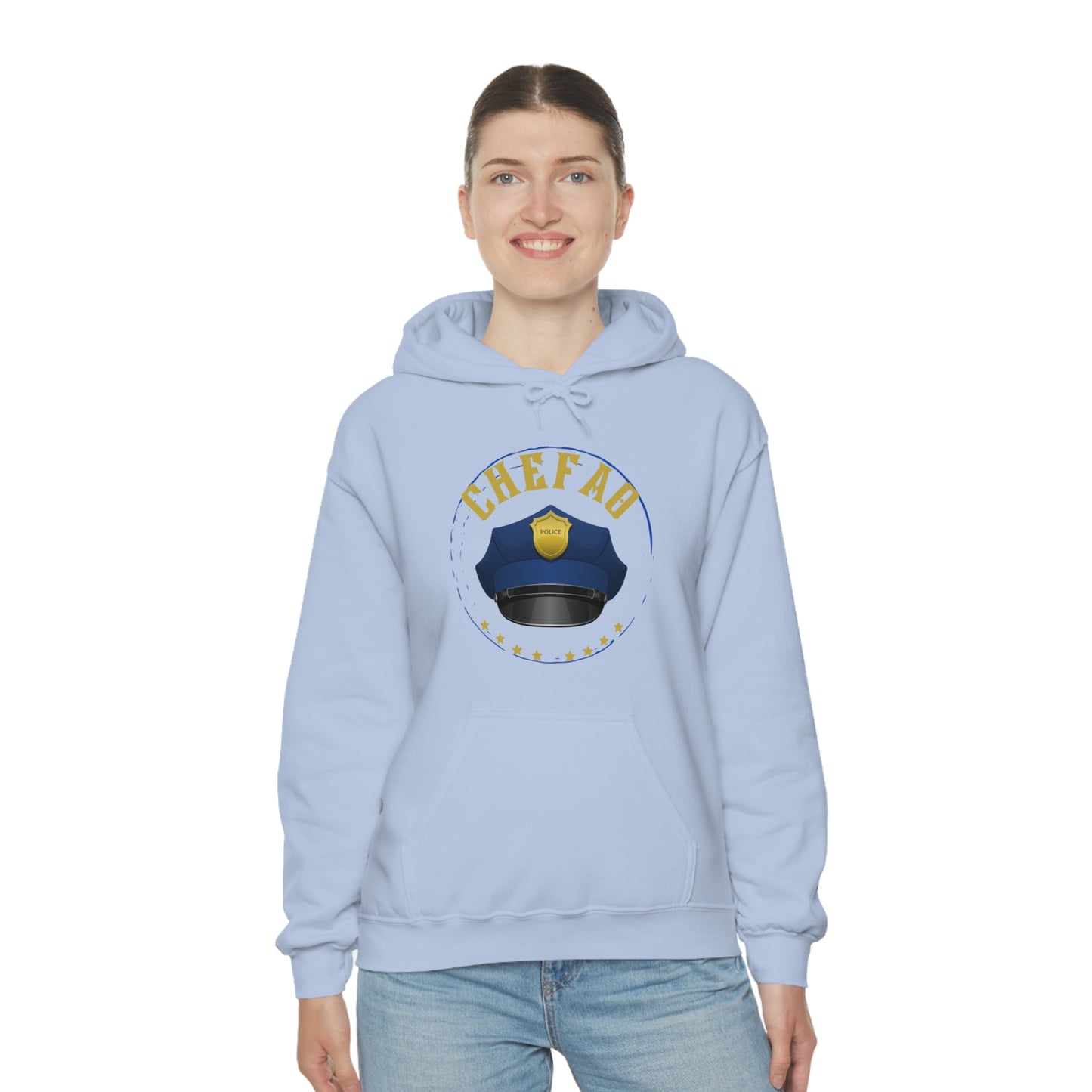 Chefao Police III, Unisex Heavy Blend Hooded Sweatshirt