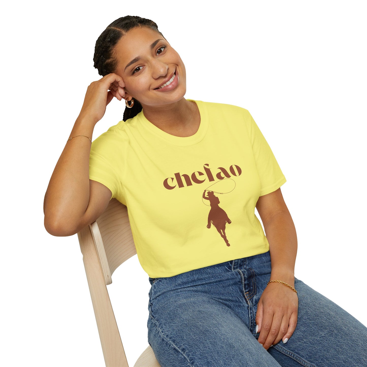 Chefao Cowgirl II, Unisex Softstyle T-Shirt