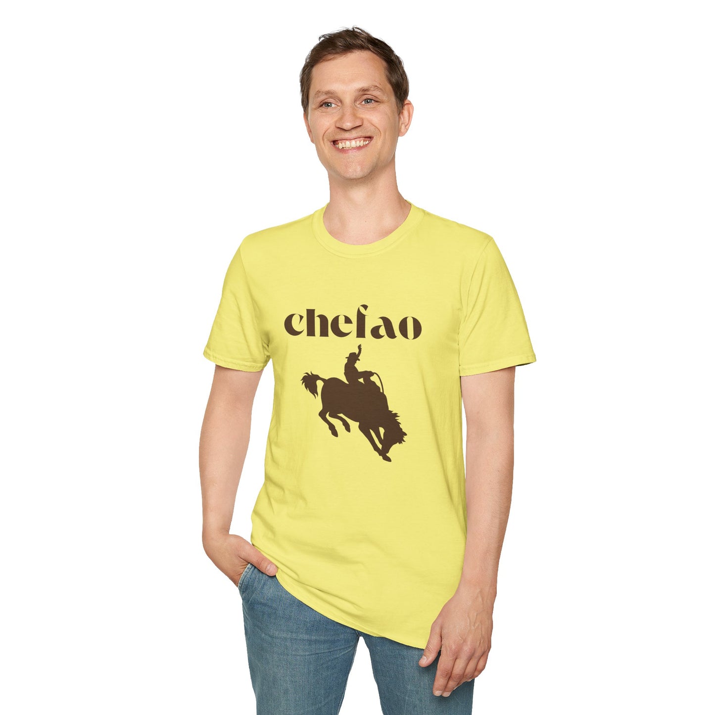 Chefao Cowboy X, Unisex Softstyle T-Shirt