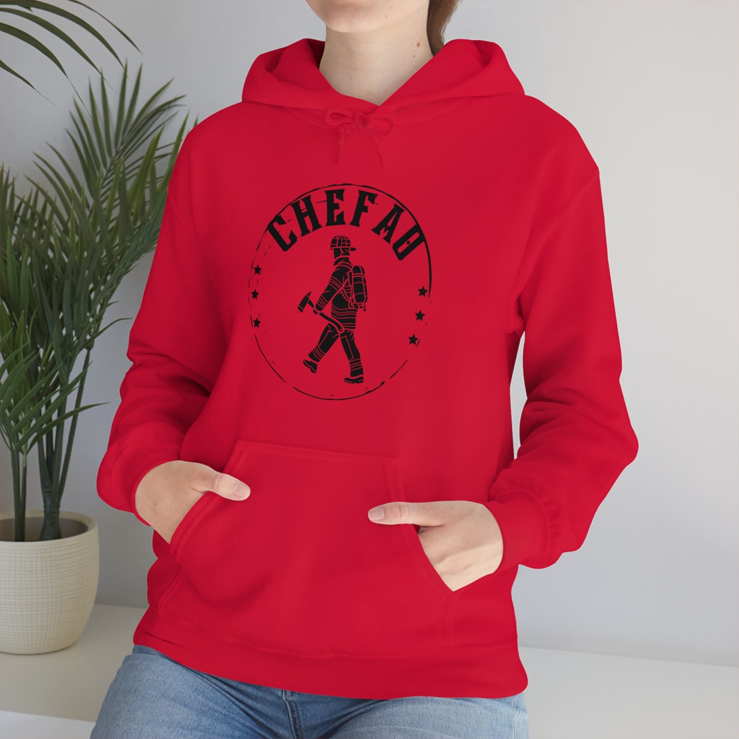 Chefao Fire I, Unisex Heavy Blend Hooded Sweatshirt