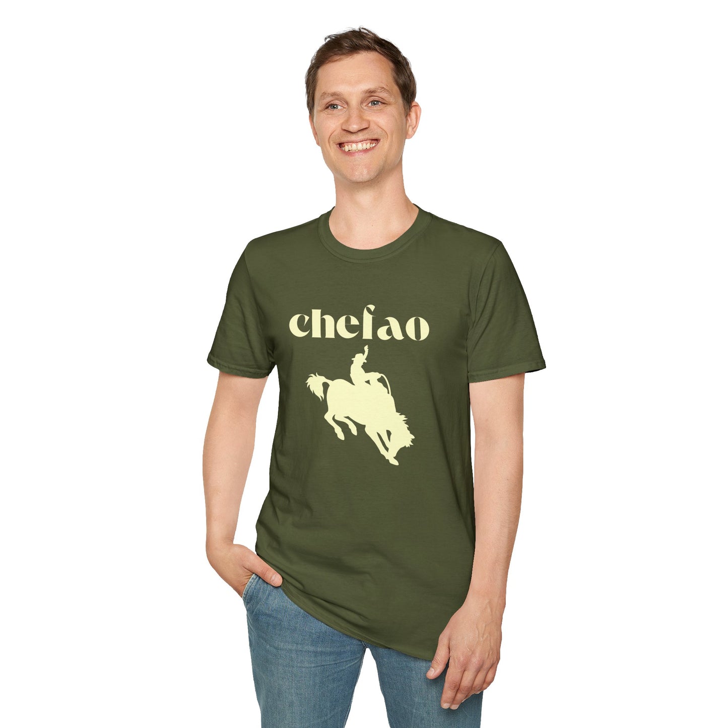 Chefao Cowboy X, Unisex Softstyle T-Shirt